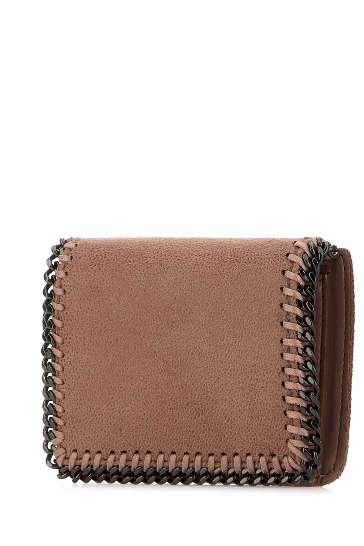Stella Mccartney Women Antiqued Pink Shaggy Deer Falabella Wallet STELLA MCCARTNEY