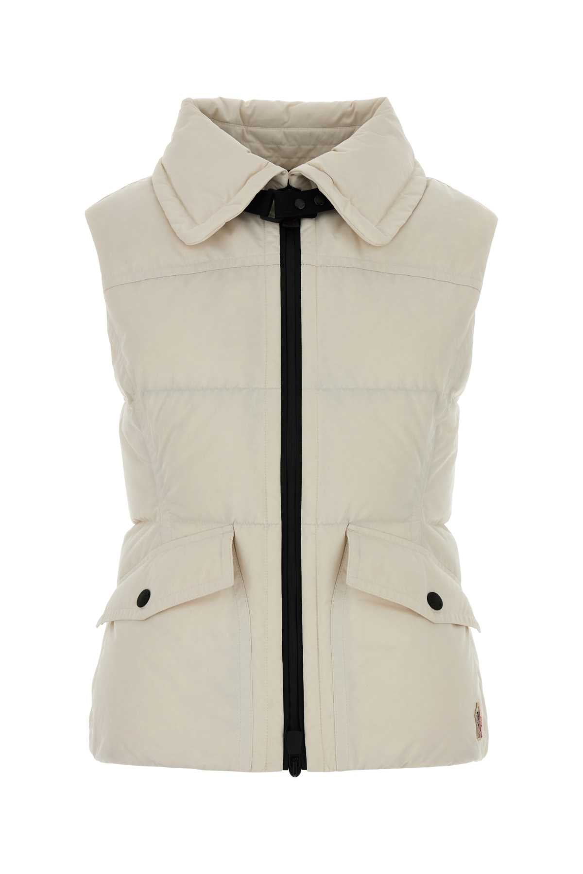 Moncler Grenoble Women Ivory Polyester Sleeveless Hallaine Down Jacket MONCLER GRENOBLE