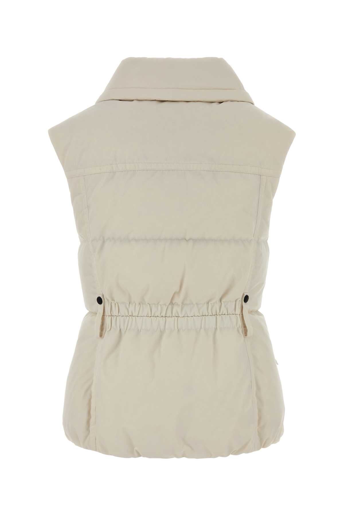 Moncler Grenoble Women Ivory Polyester Sleeveless Hallaine Down Jacket MONCLER GRENOBLE