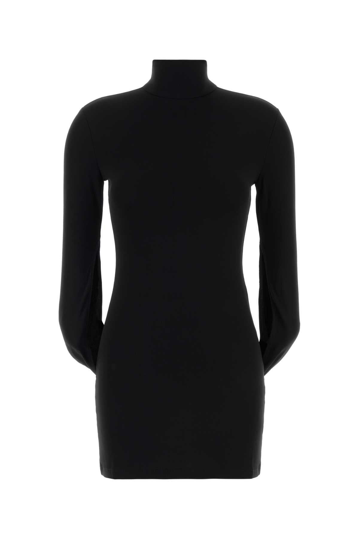 Alexander Wang Women Black Stretch Jersey Mini Dress ALEXANDER WANG