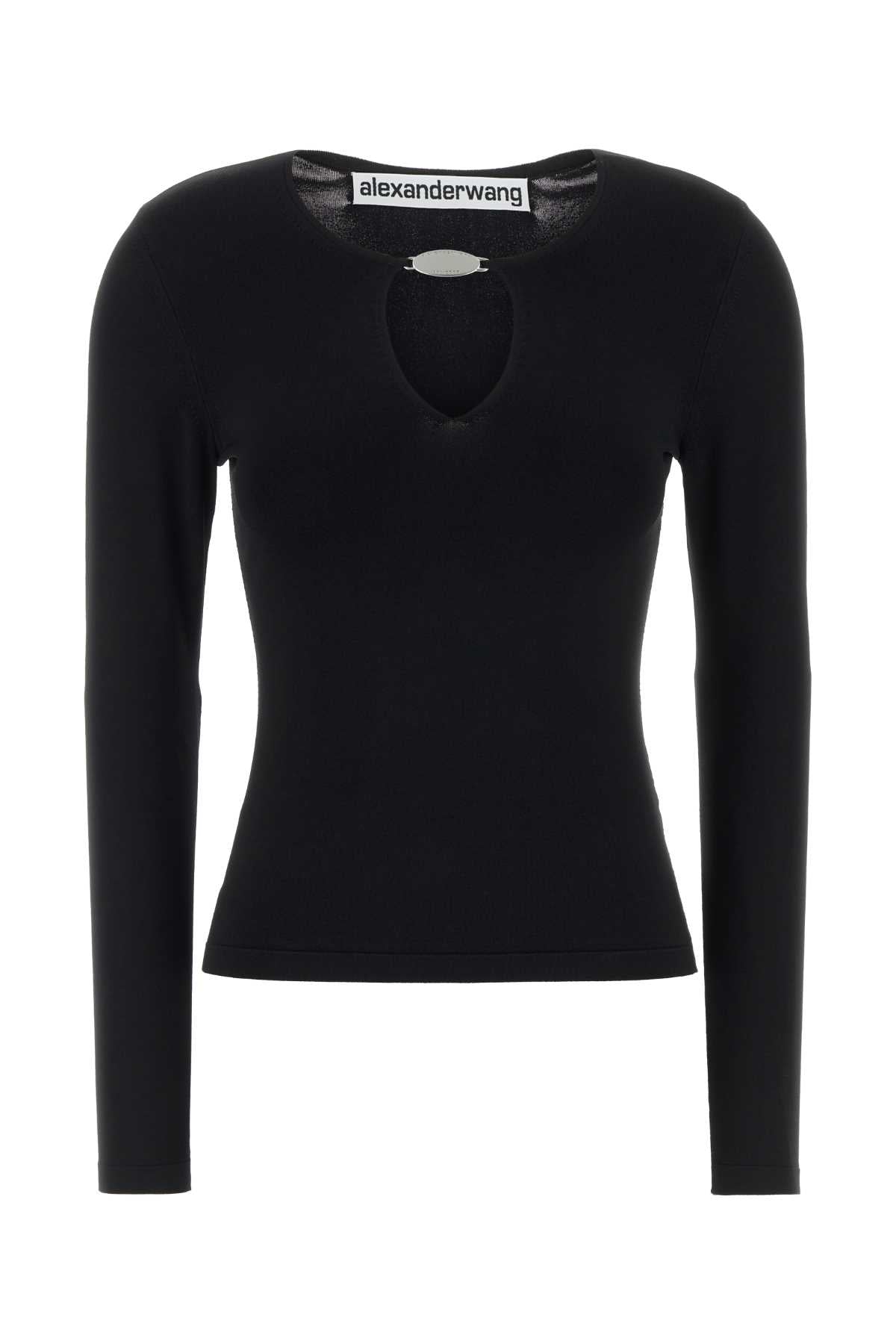 Alexander Wang Women Black Stretch Viscose Blend T-Shirt ALEXANDER WANG