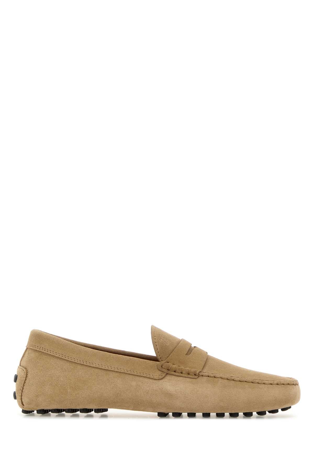 Tod's Men Beige Suede Loafers TOD'S