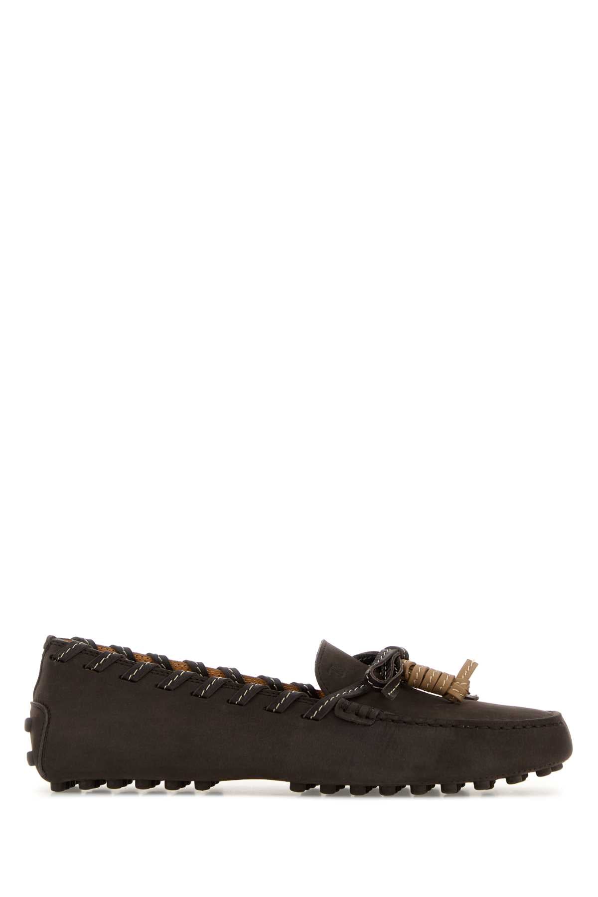 Tod's Women Dark Brown Suede Loafers TOD'S