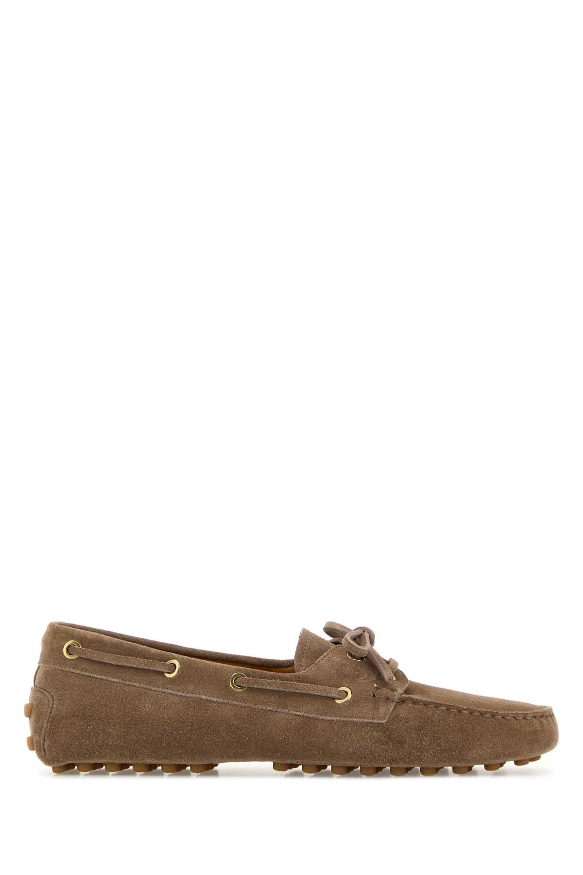 Tod's Women Cappuccino Suede Loafers TOD'S