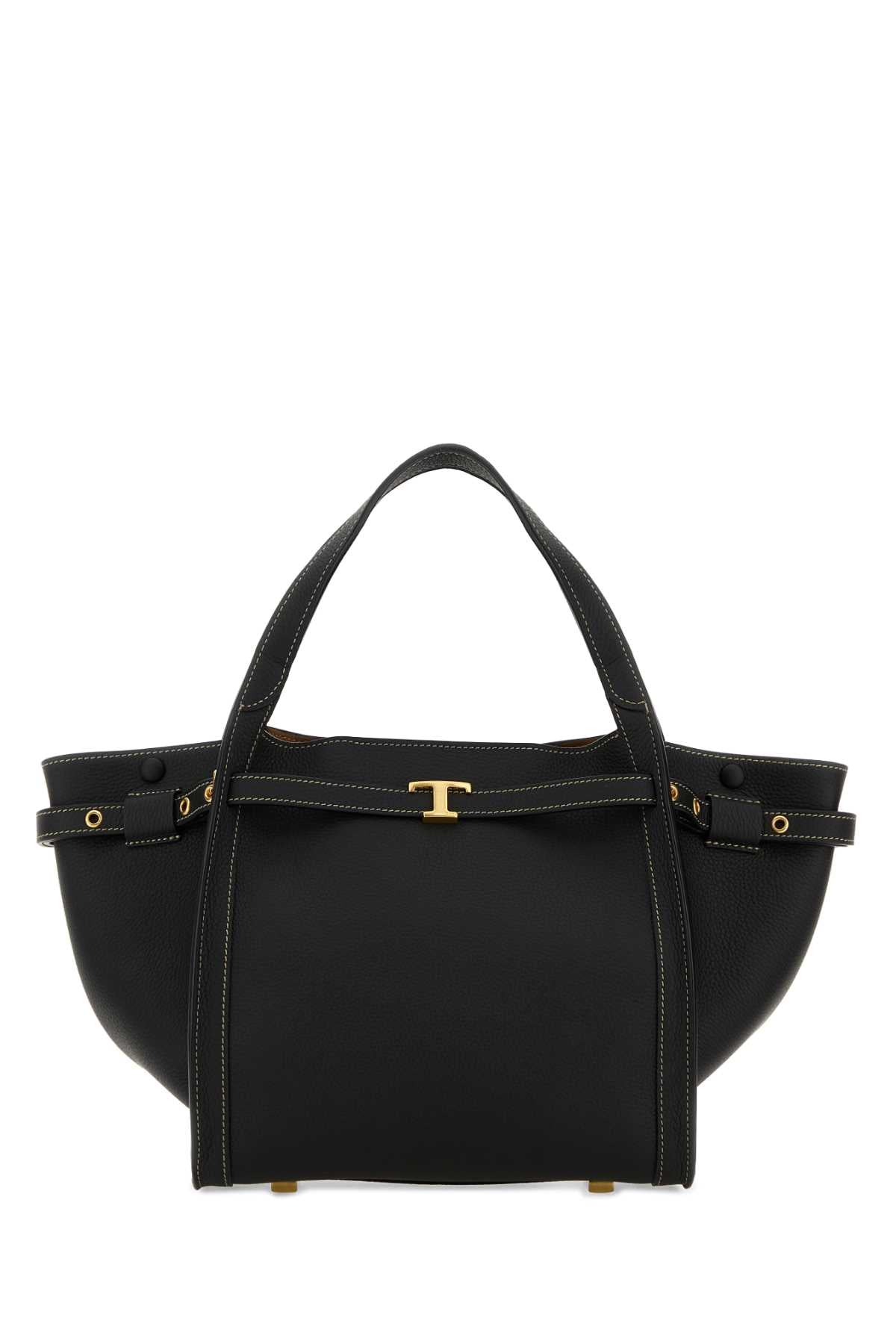 Tod's Women Black Leather Small Handbag TOD'S