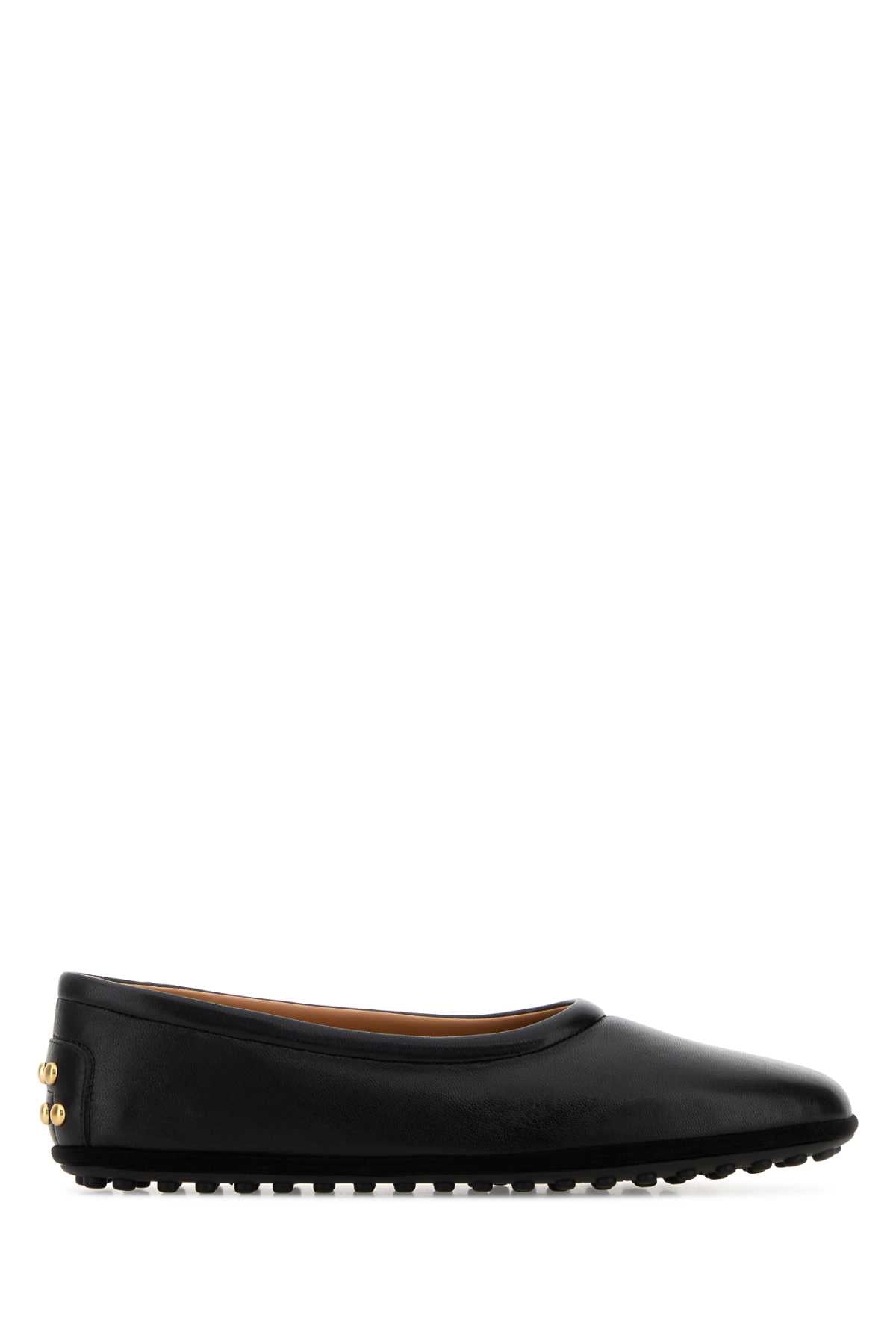 Tod's Women Black Leather Ballerinas TOD'S