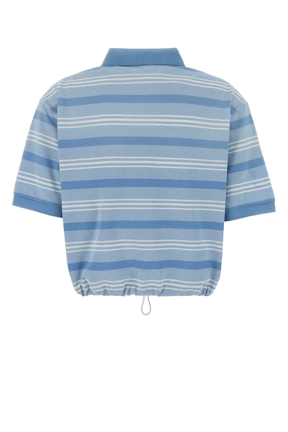 Prada Women Embroidered Piquet Polo Shirt PRADA