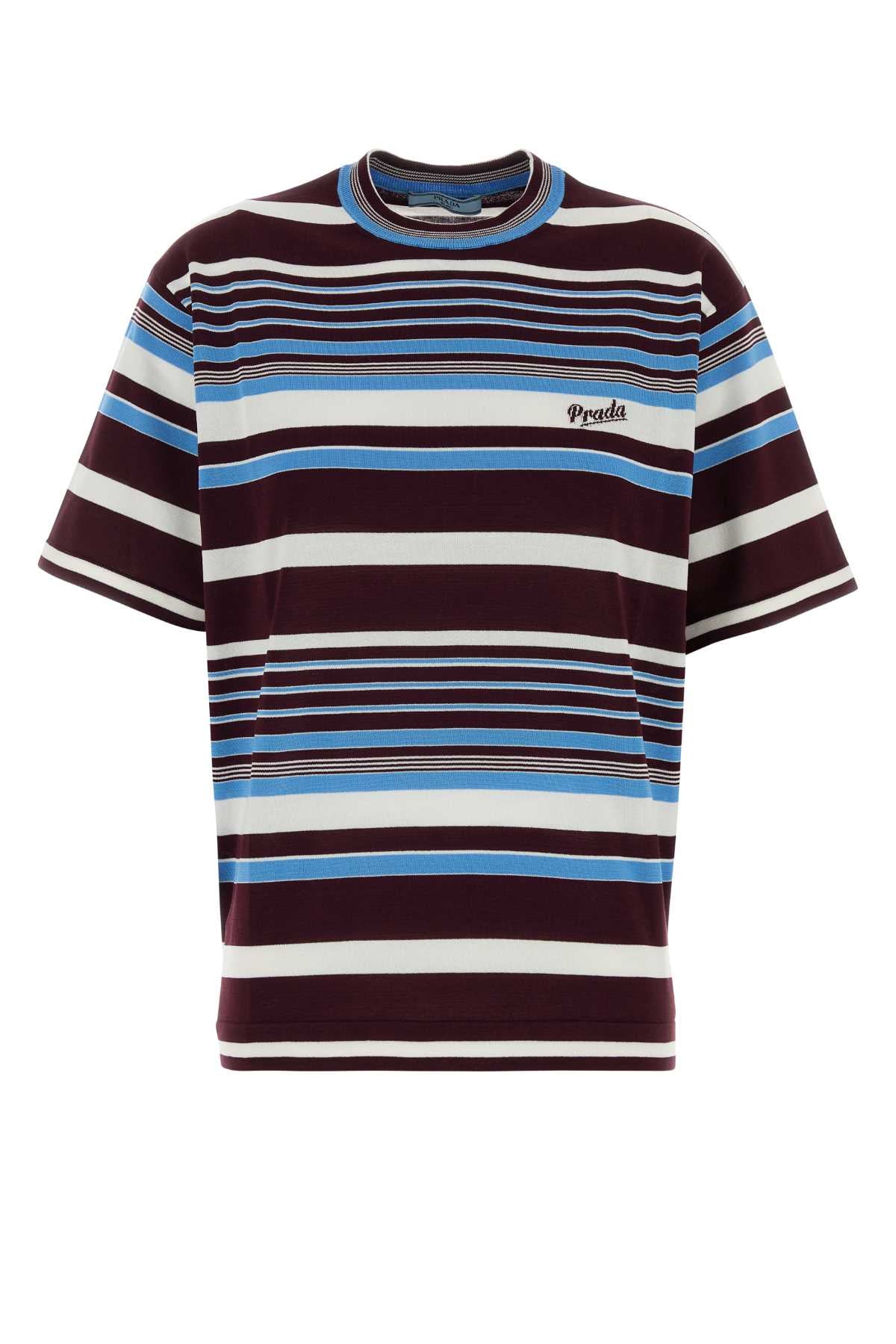 Prada Women Embroidered Cotton T-Shirt PRADA