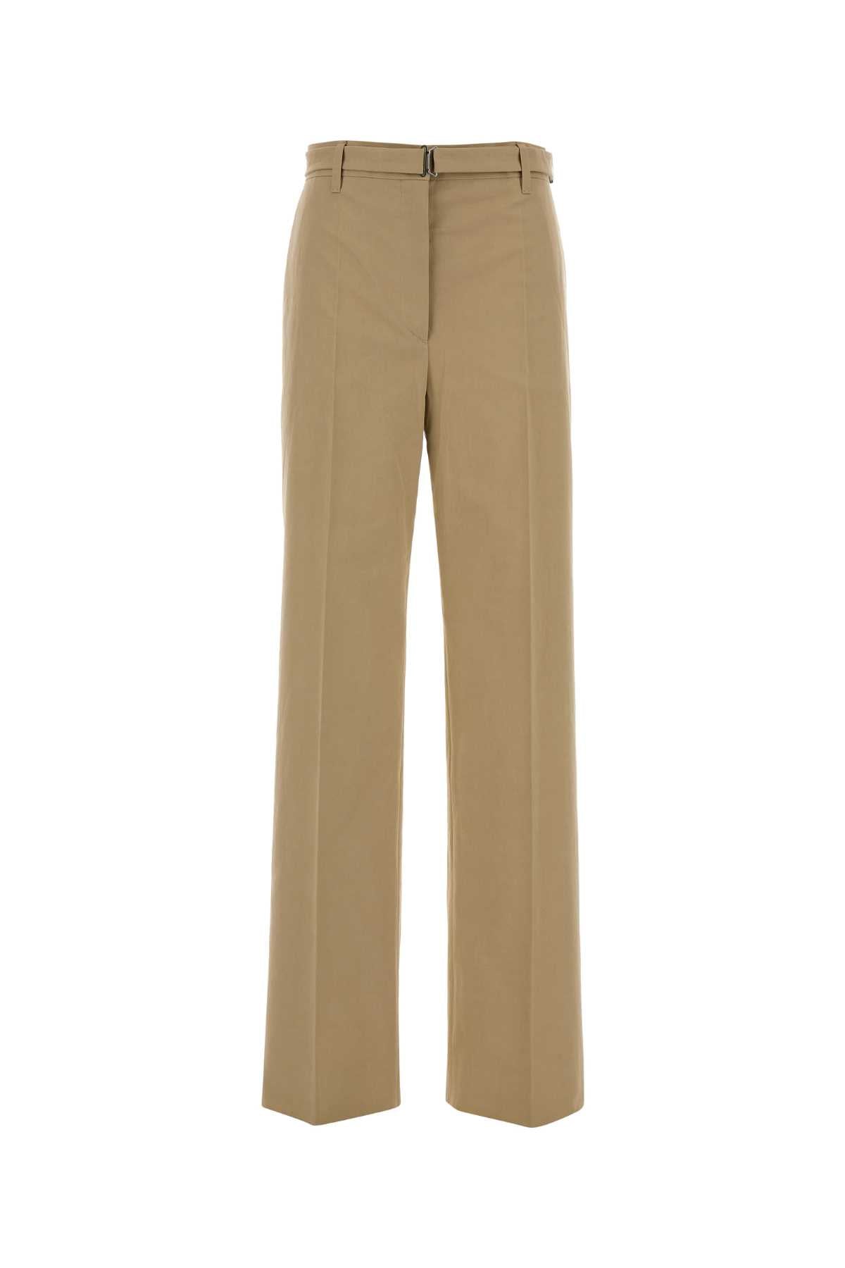 Prada Women Beige Cotton Pant PRADA