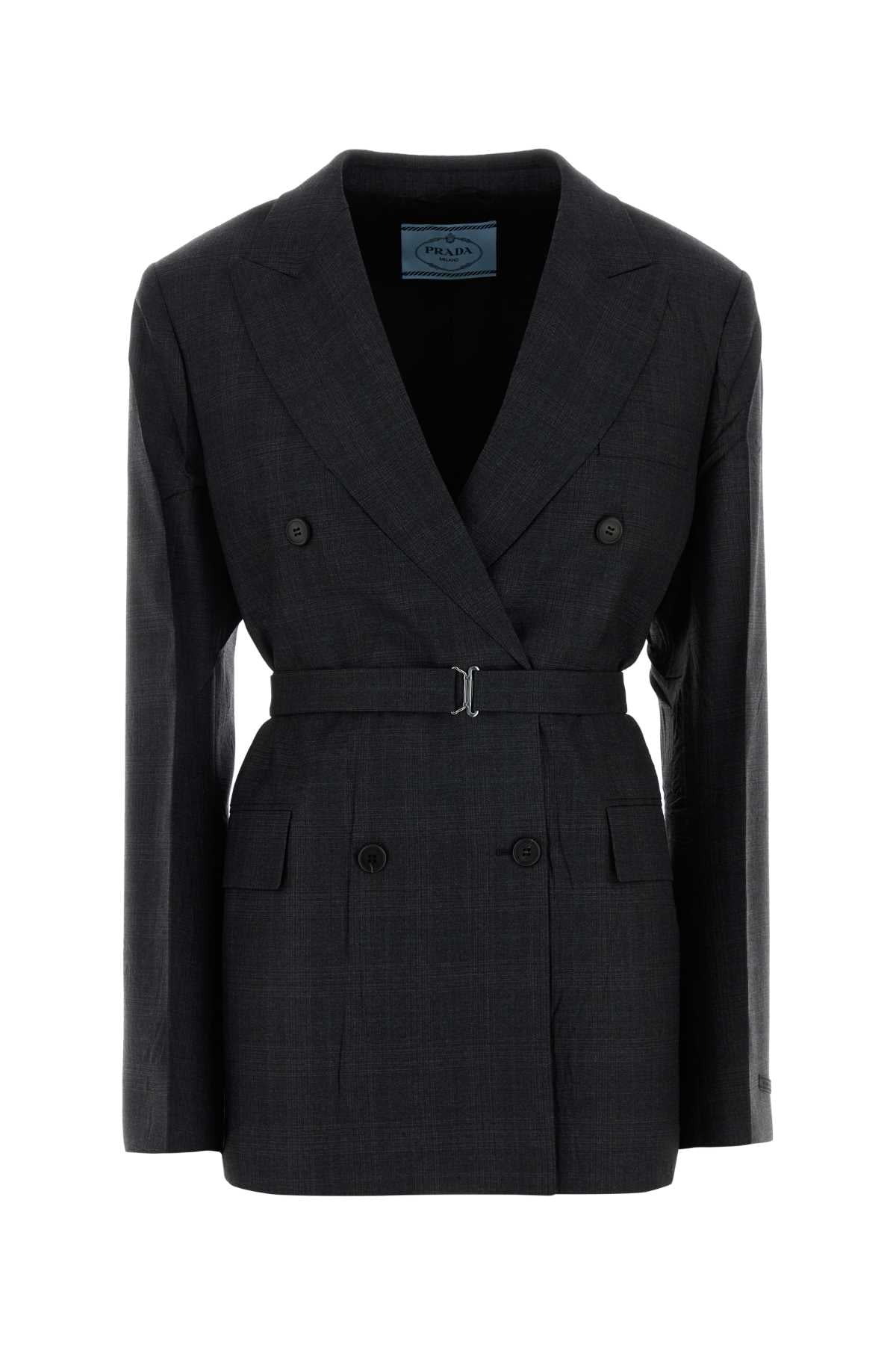 Prada Women Embroidered Wool Blazer PRADA