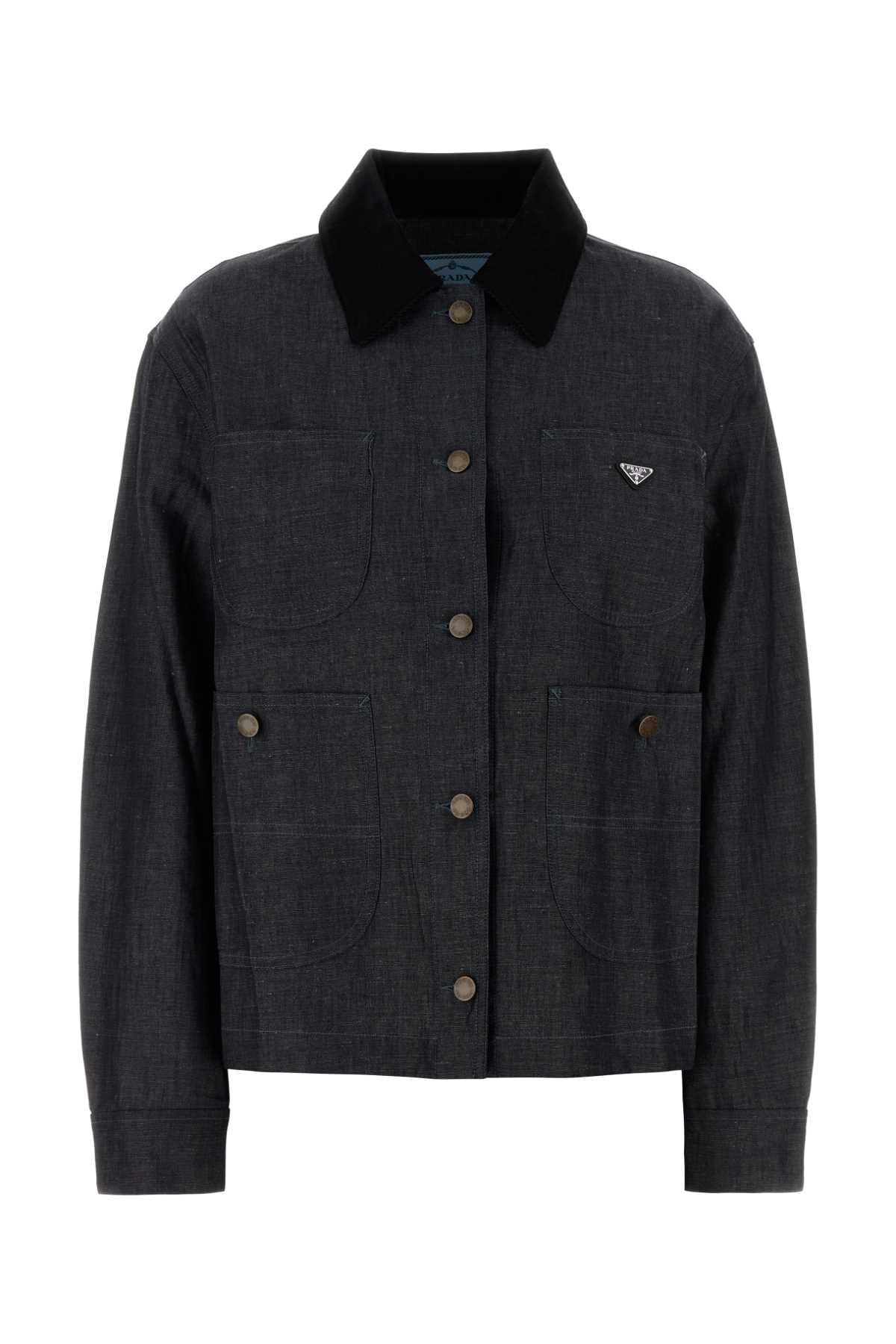 Prada Women Denim Shirt PRADA