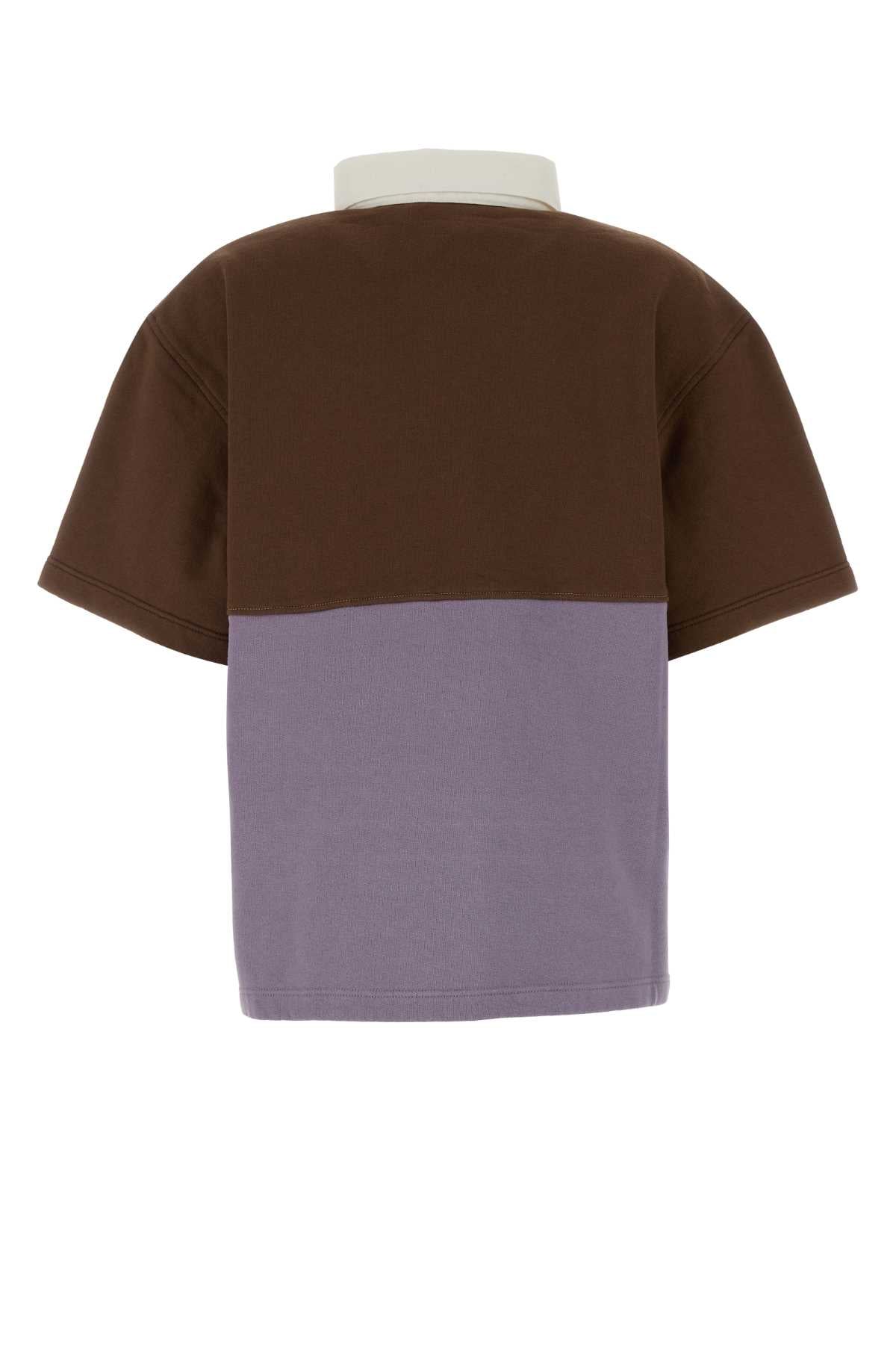 Prada Women Two-Tone Cotton Polo Shirt PRADA