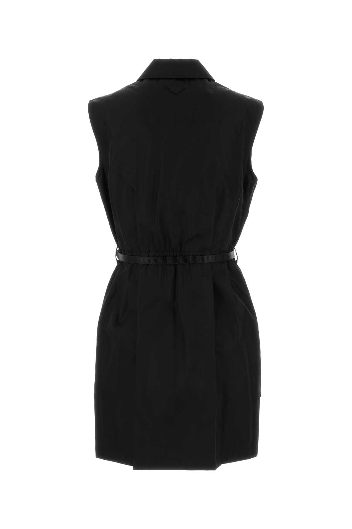 Prada Women Black Re-Nylon Mini Dress PRADA