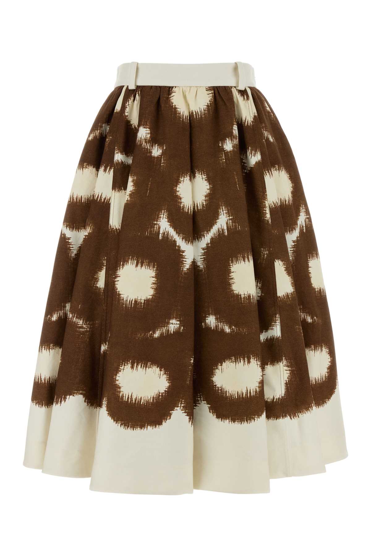 Prada Women Printed Cotton Skirt PRADA