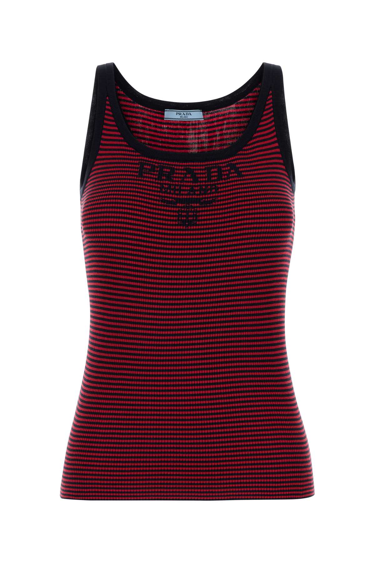 Prada Women Embroidered Silk Tank Top PRADA