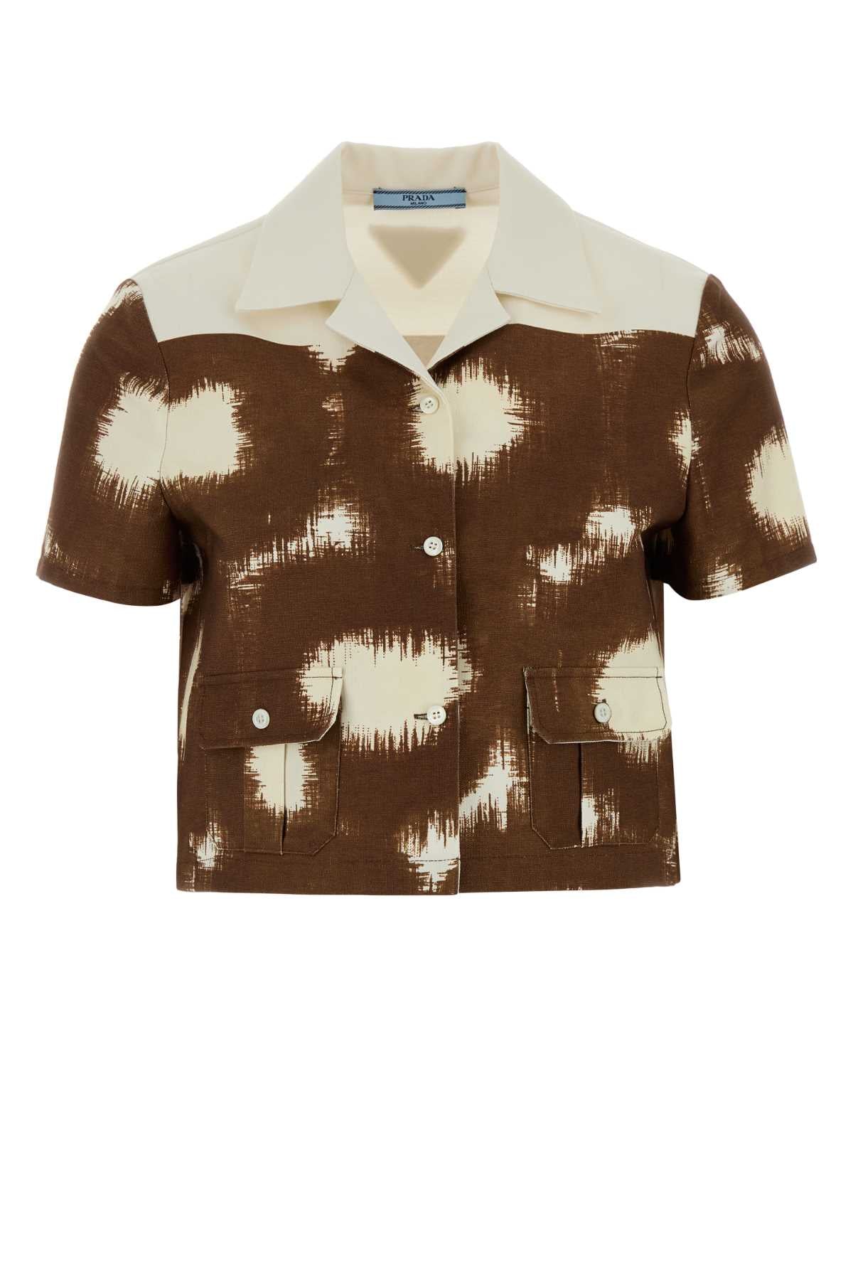 Prada Women Printed Cotton Shirt PRADA