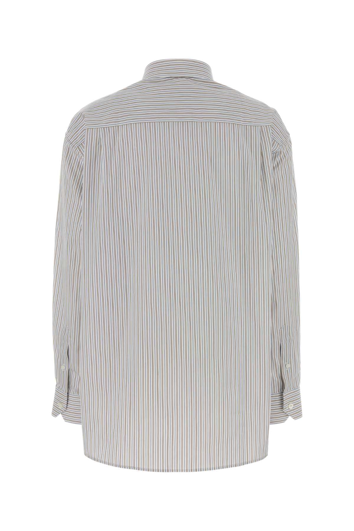 Prada Women Embroidered Poplin Oversize Shirt PRADA