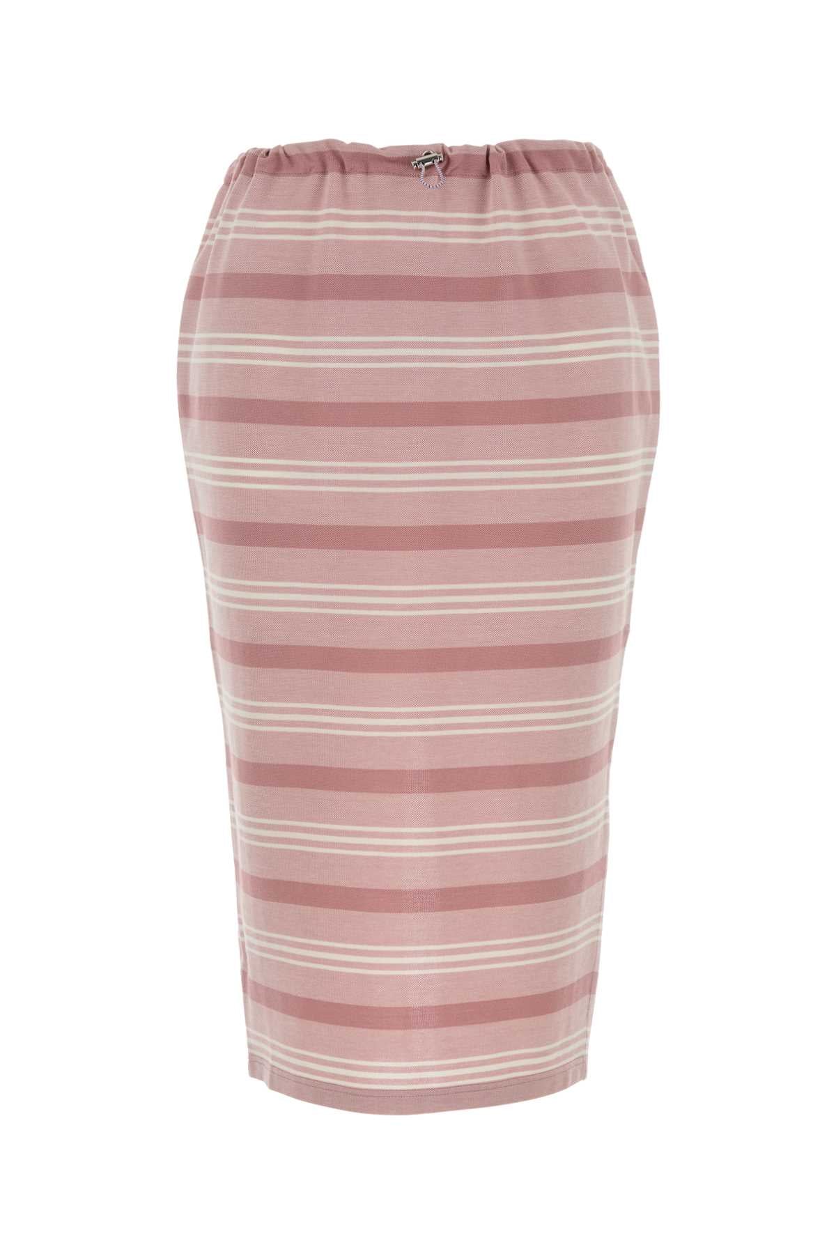 Prada Women Embroidered Piquet Skirt PRADA