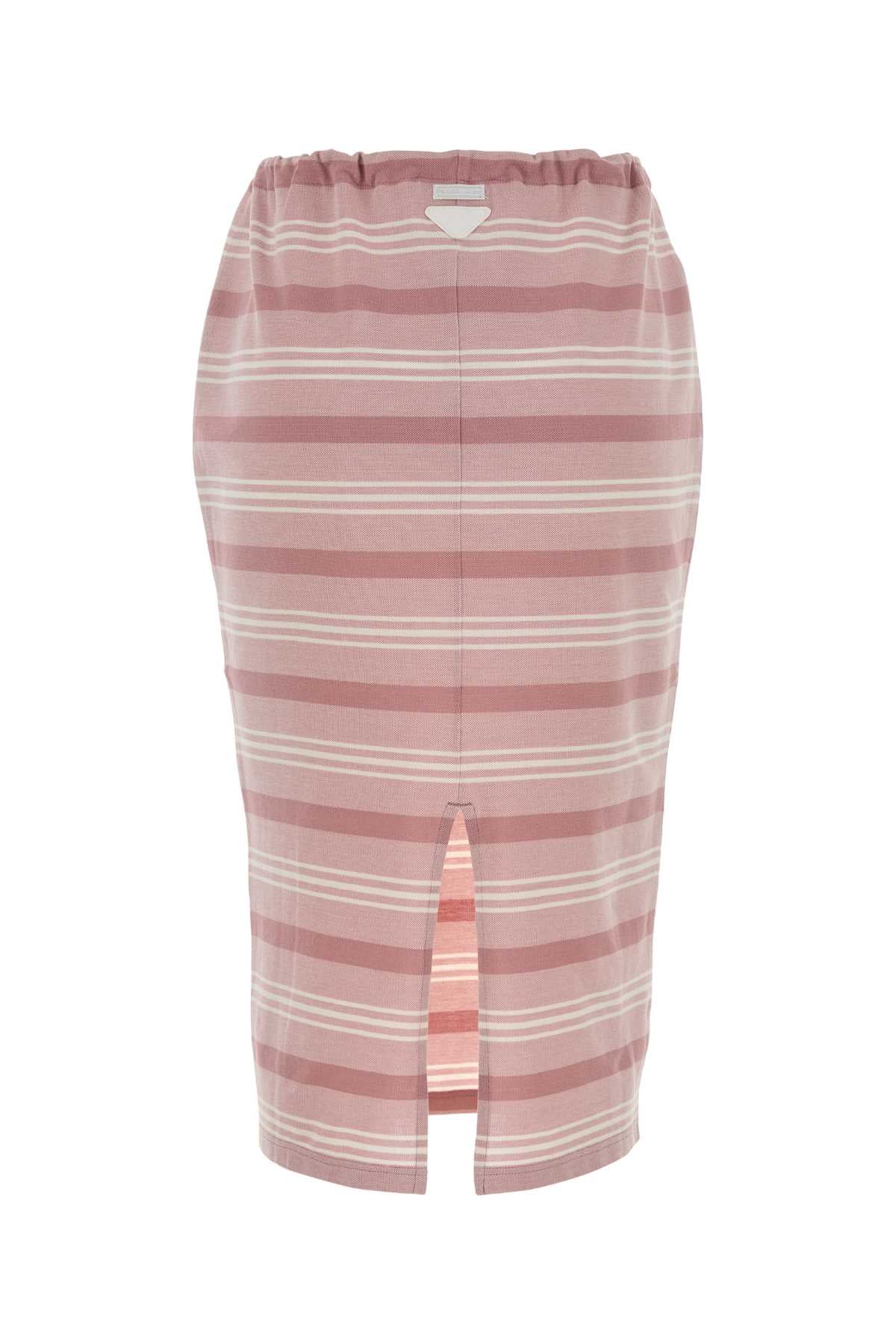Prada Women Embroidered Piquet Skirt PRADA