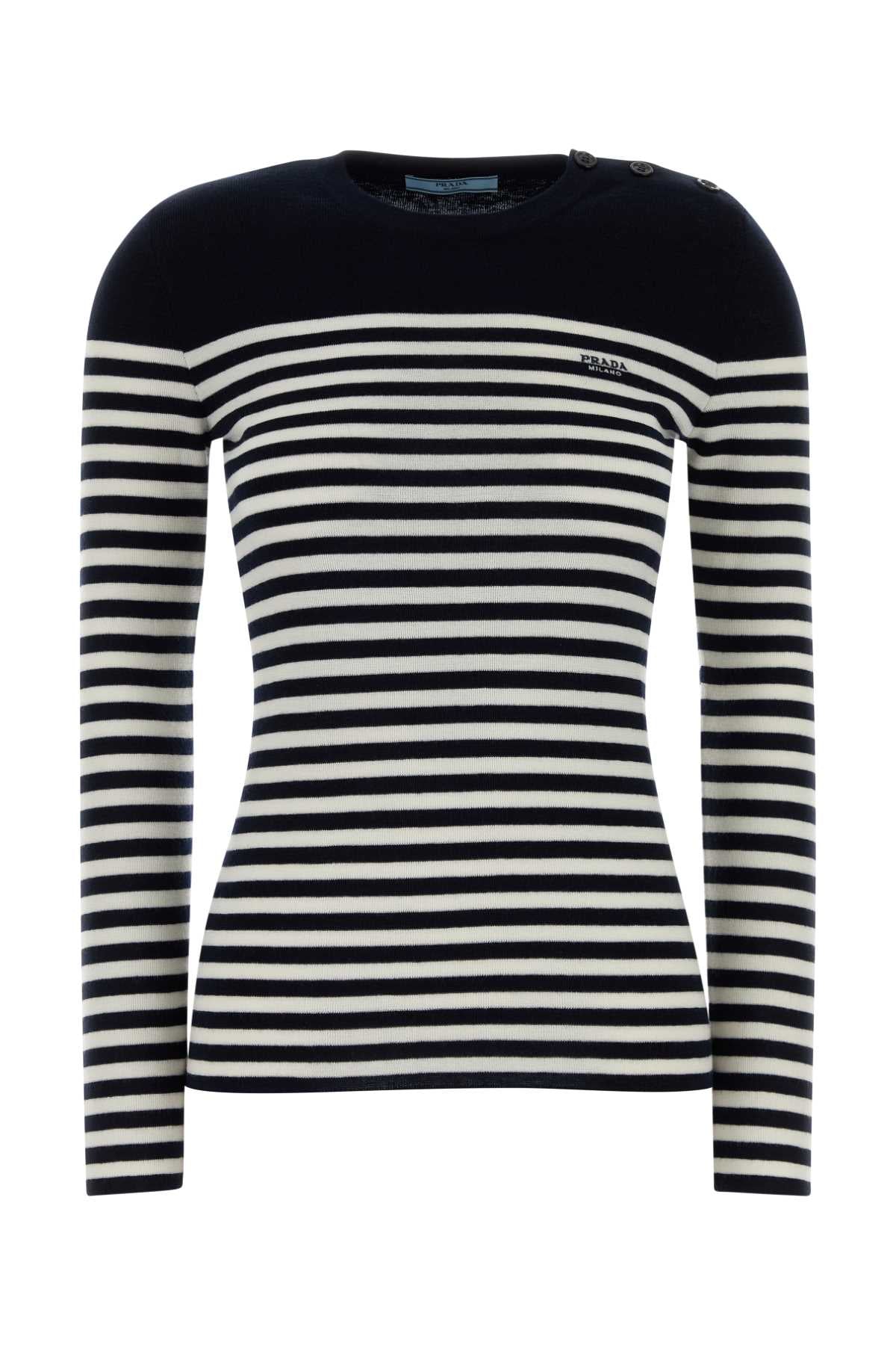 Prada Women Embroidered Wool Sweater PRADA