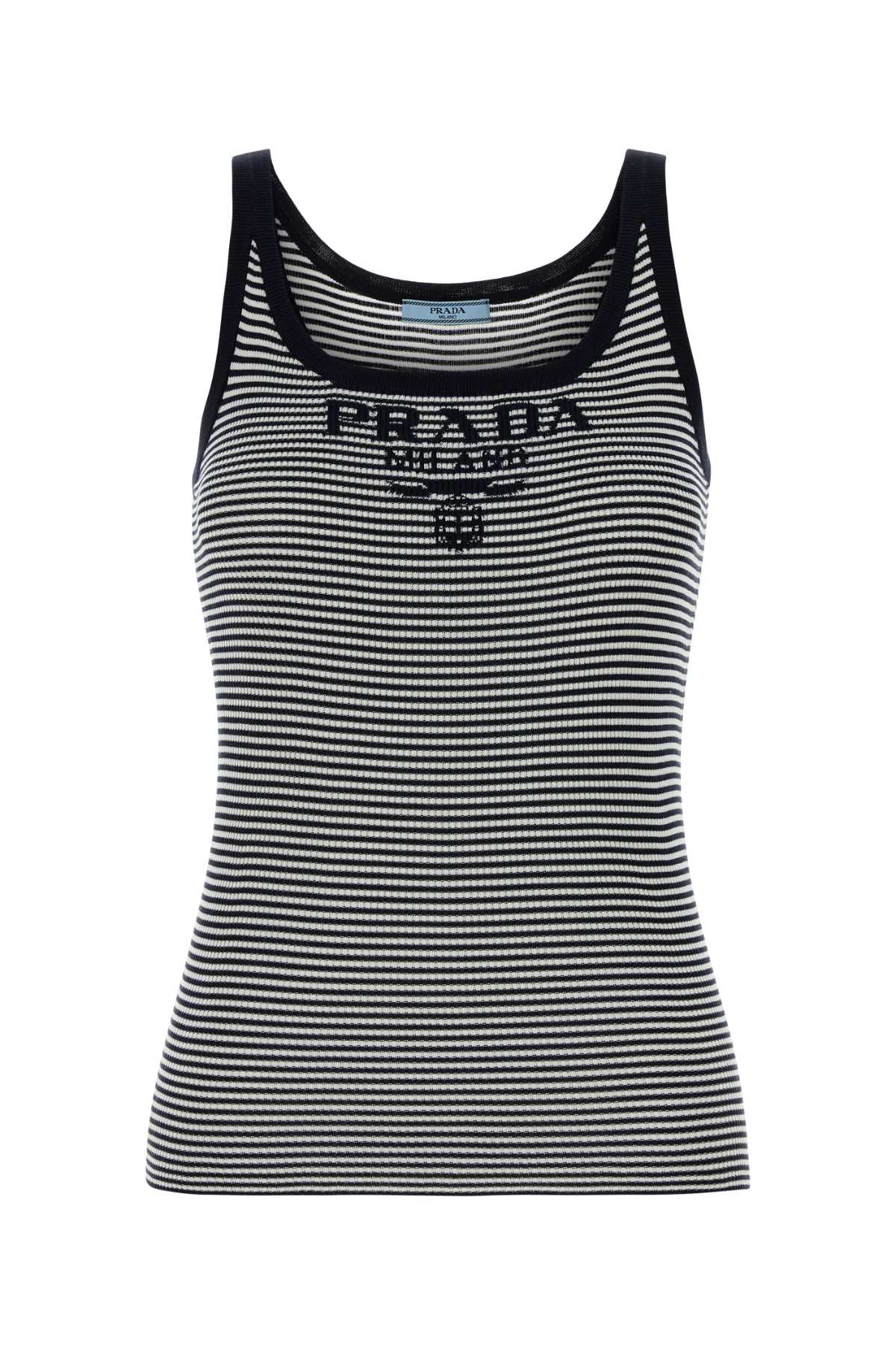 Prada Women Embroidered Silk Tank Top PRADA