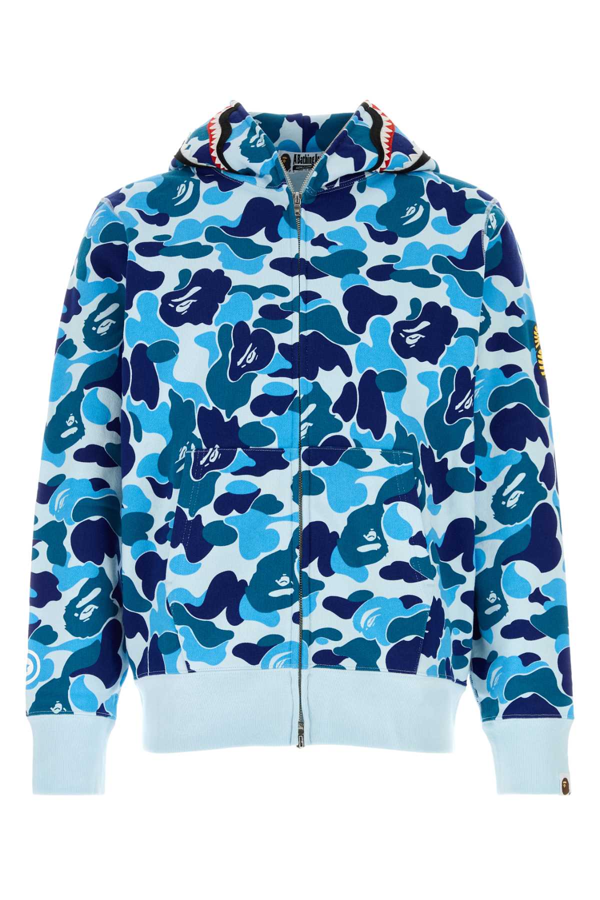 Bape Men Printed Cotton Abc Camo 2Nd Shark Sweatshirt BAPE