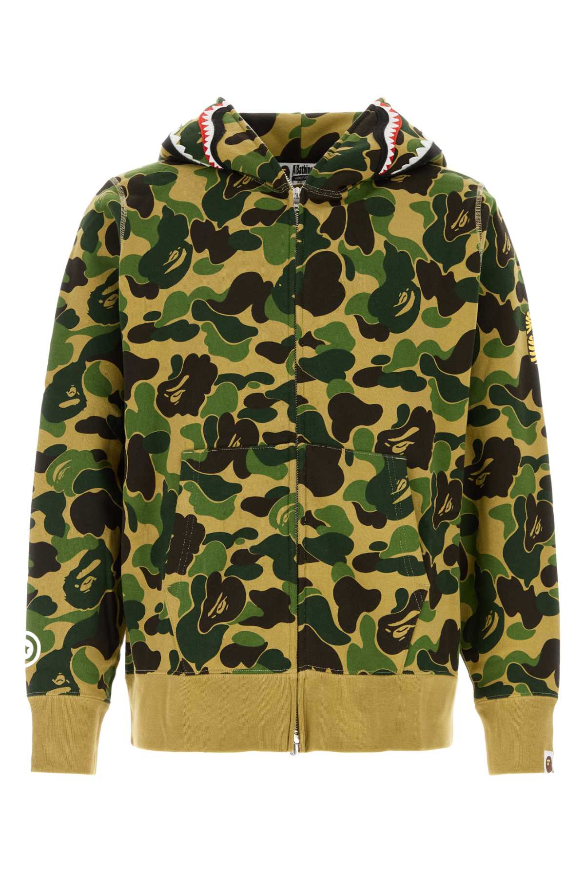 Bape Men Printed Cotton Abc Camo 2Nd Shark Sweatshirt BAPE