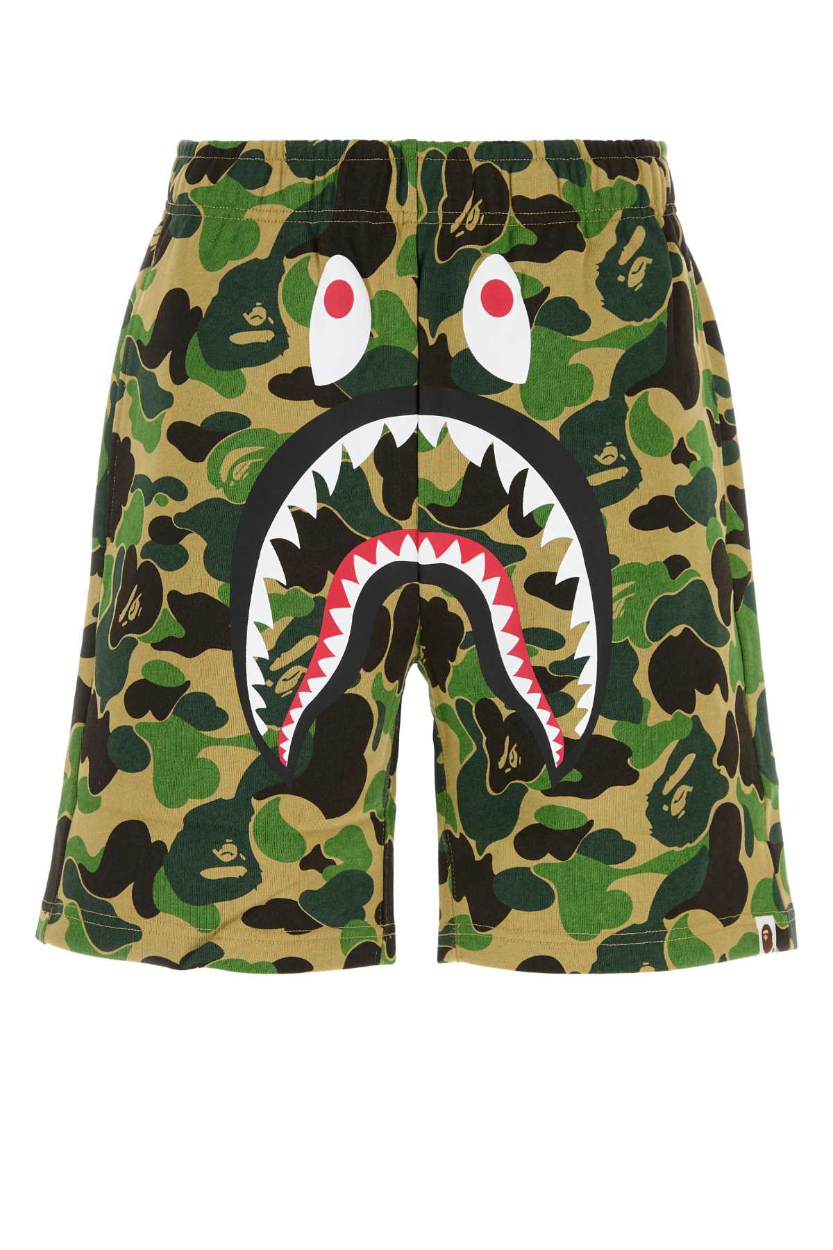 Bape Men Printed Cotton Abc Camo Shark Bermuda Shorts BAPE