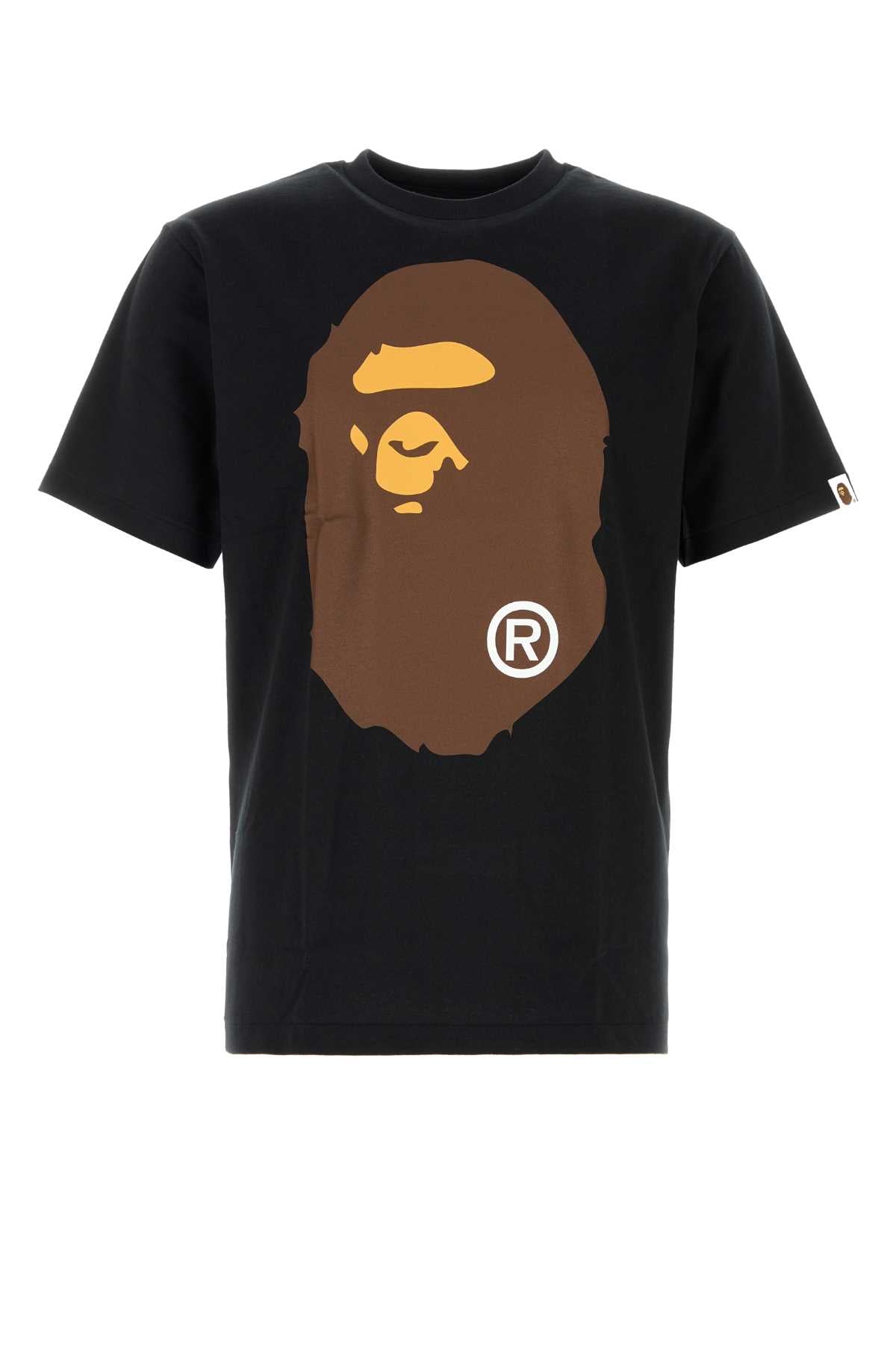 Bape Men Black Cotton Big Ape Head T-Shirt BAPE