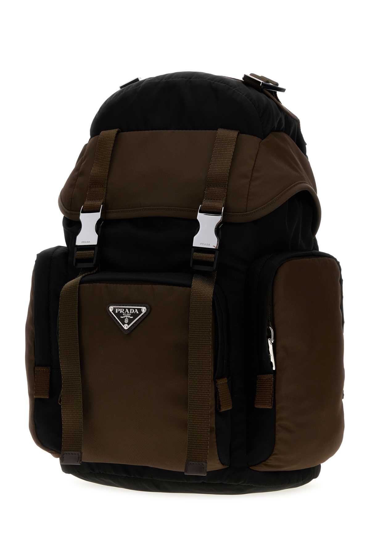 Prada Men Two-Tone Re-Nylon Backpack PRADA