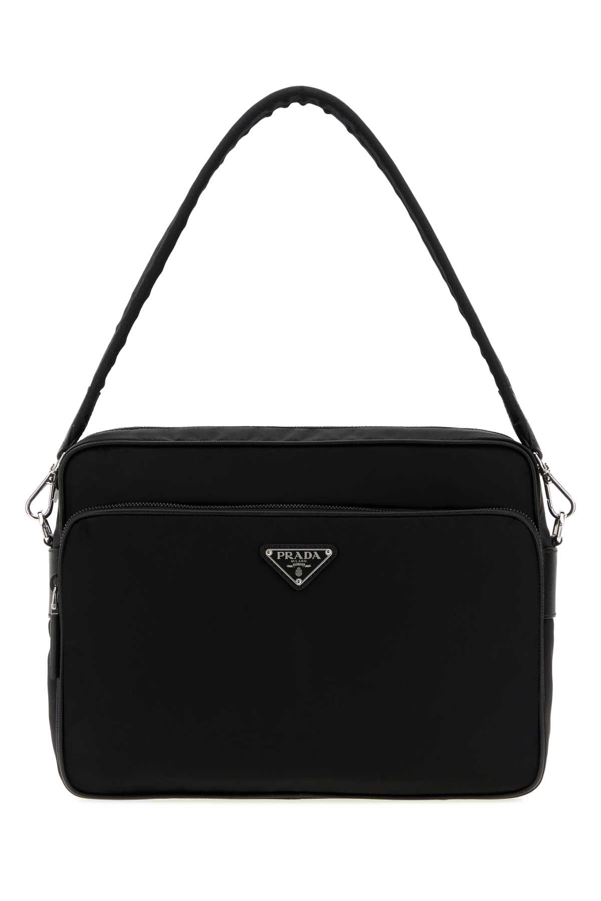 Prada Men Black Canvas Shopping Bag PRADA