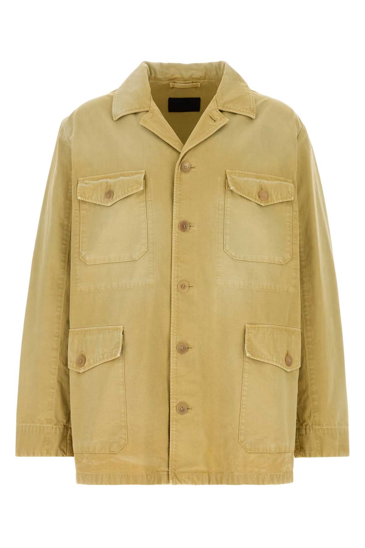Prada Men Beige Cotton Jacket PRADA