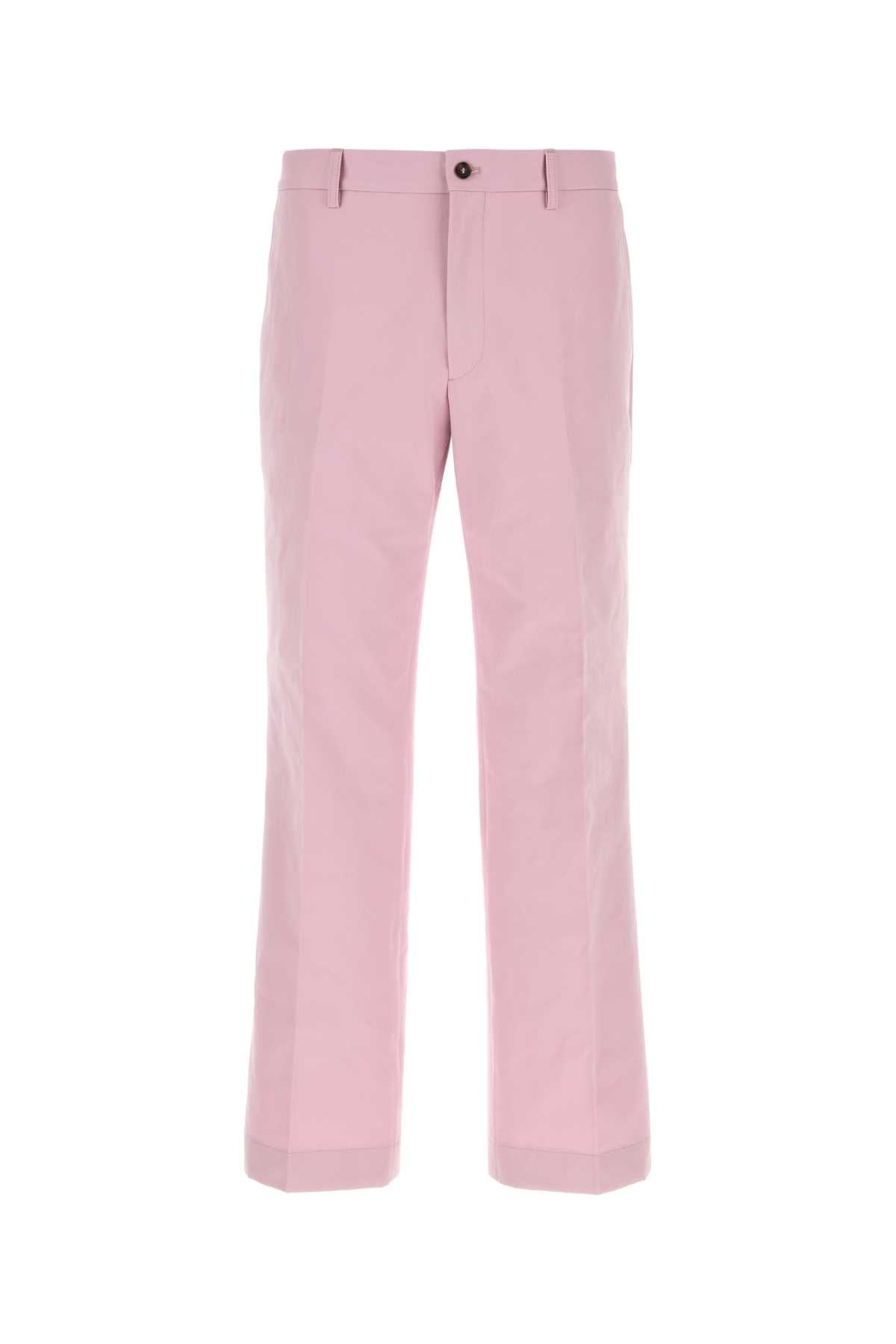 Prada Men Pink Poplin Pant PRADA