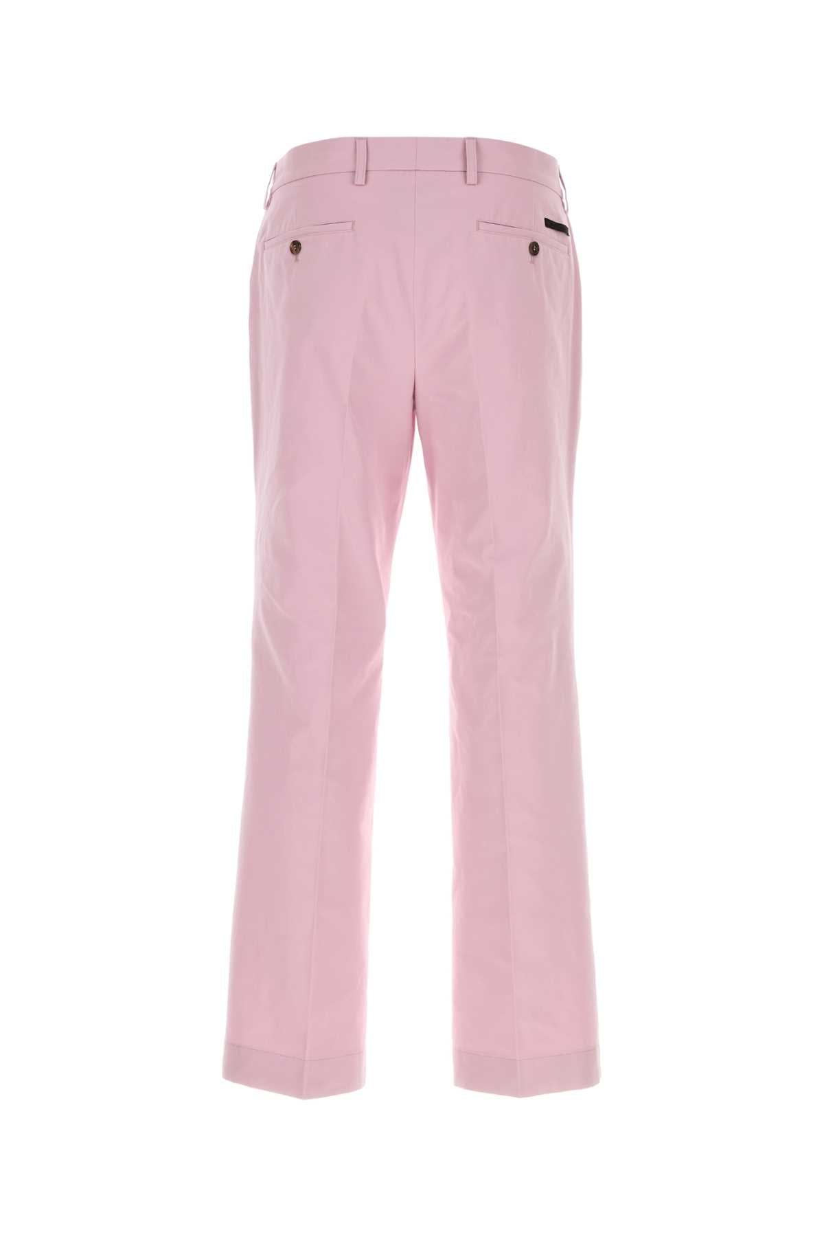 Prada Men Pink Poplin Pant PRADA