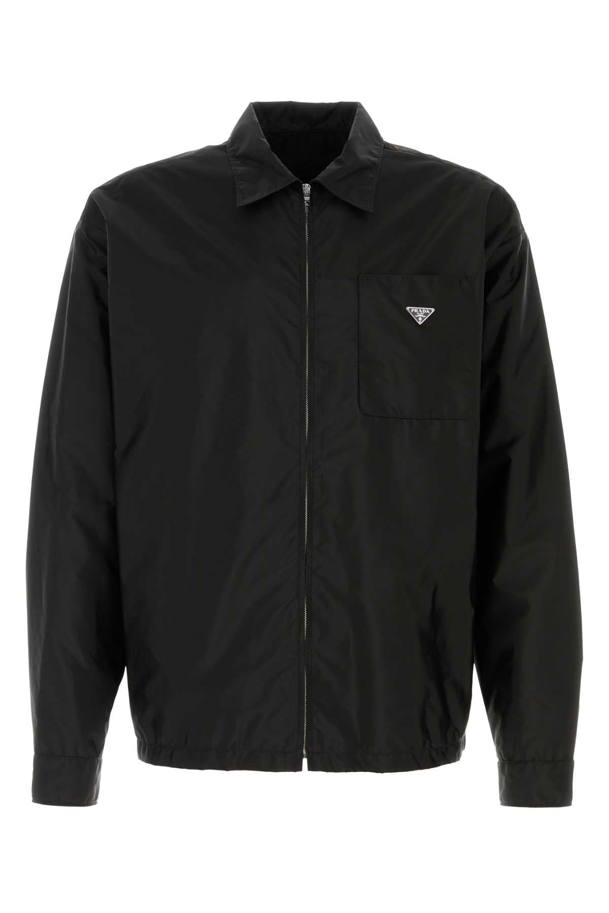 Prada Men Black Re-Nylon Shirt PRADA