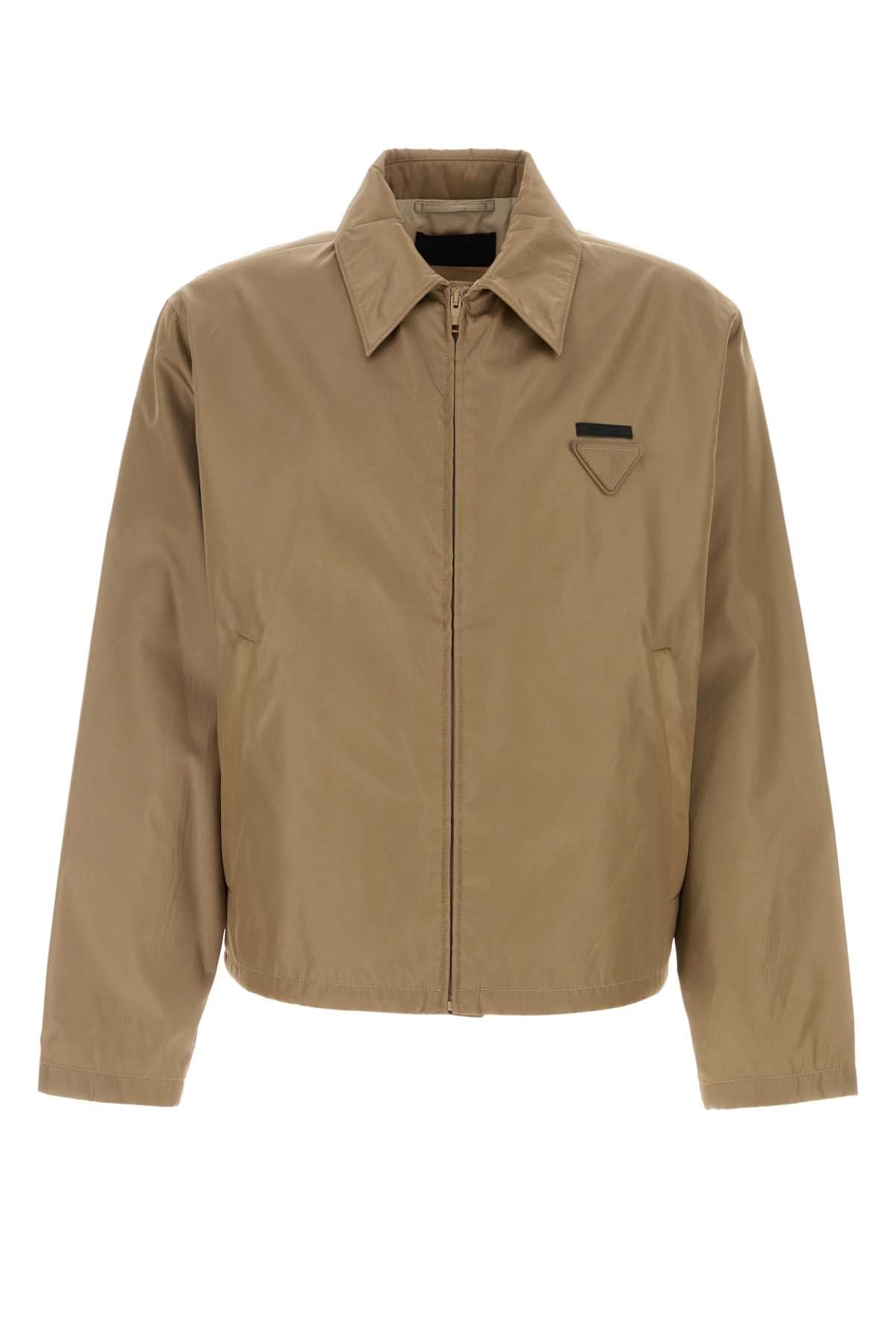 Prada Men Cappuccino Re-Nylon Jacket PRADA