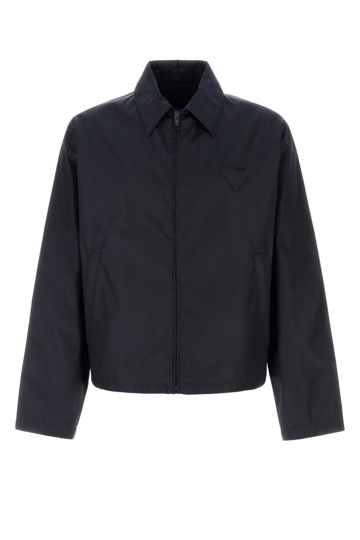 Prada Men Navy Blue Re-Nylon Jacket PRADA
