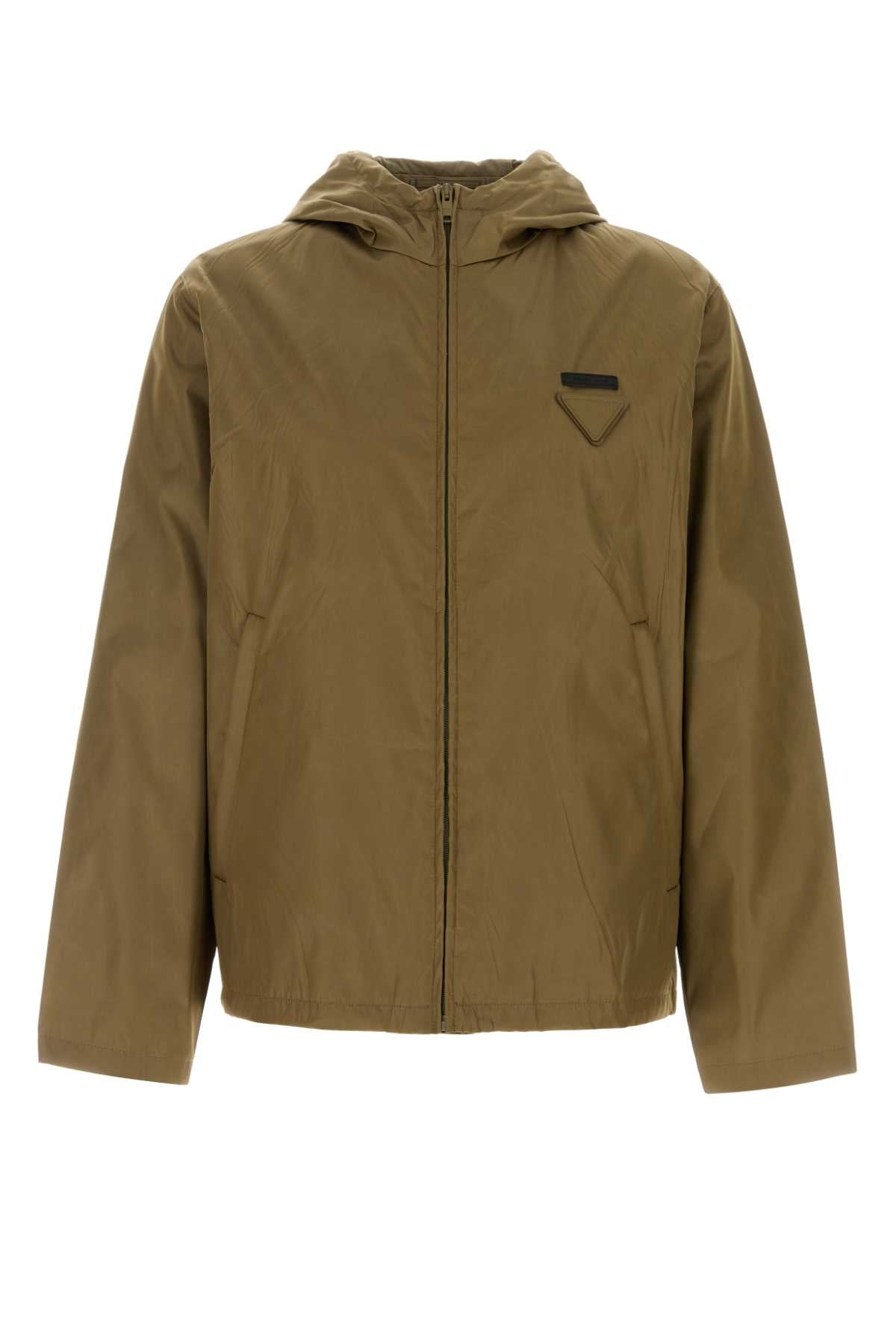 Prada Men Mud Re-Nylon Jacket PRADA
