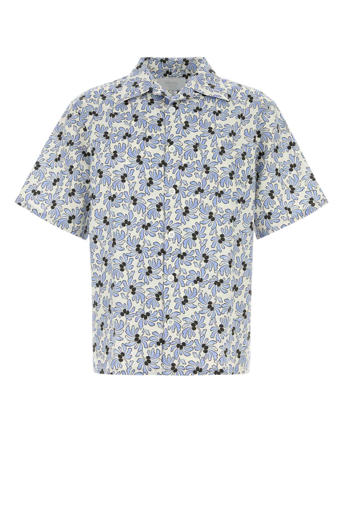 Prada Men Printed Poplin Shirt PRADA