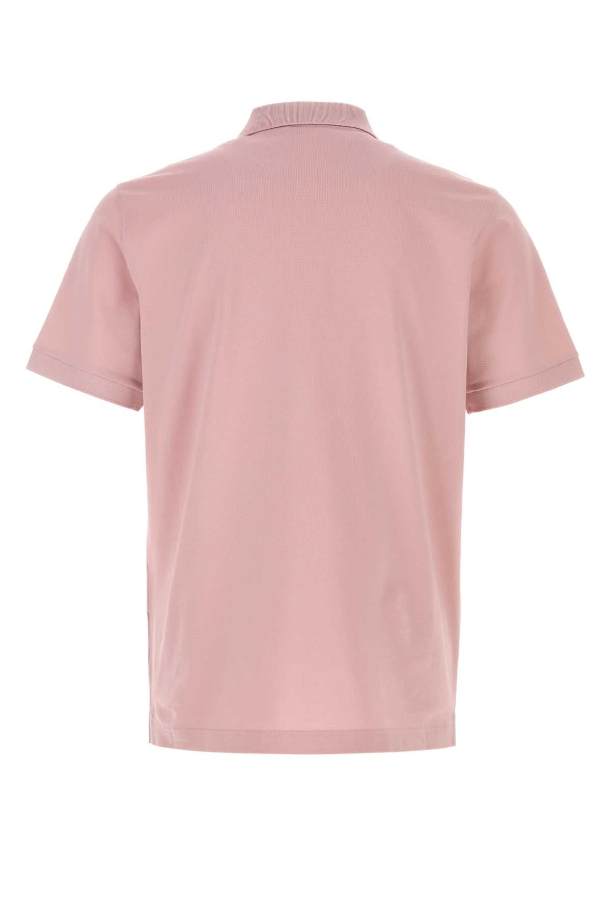 Prada Men Pink Piquet Polo Shirt PRADA