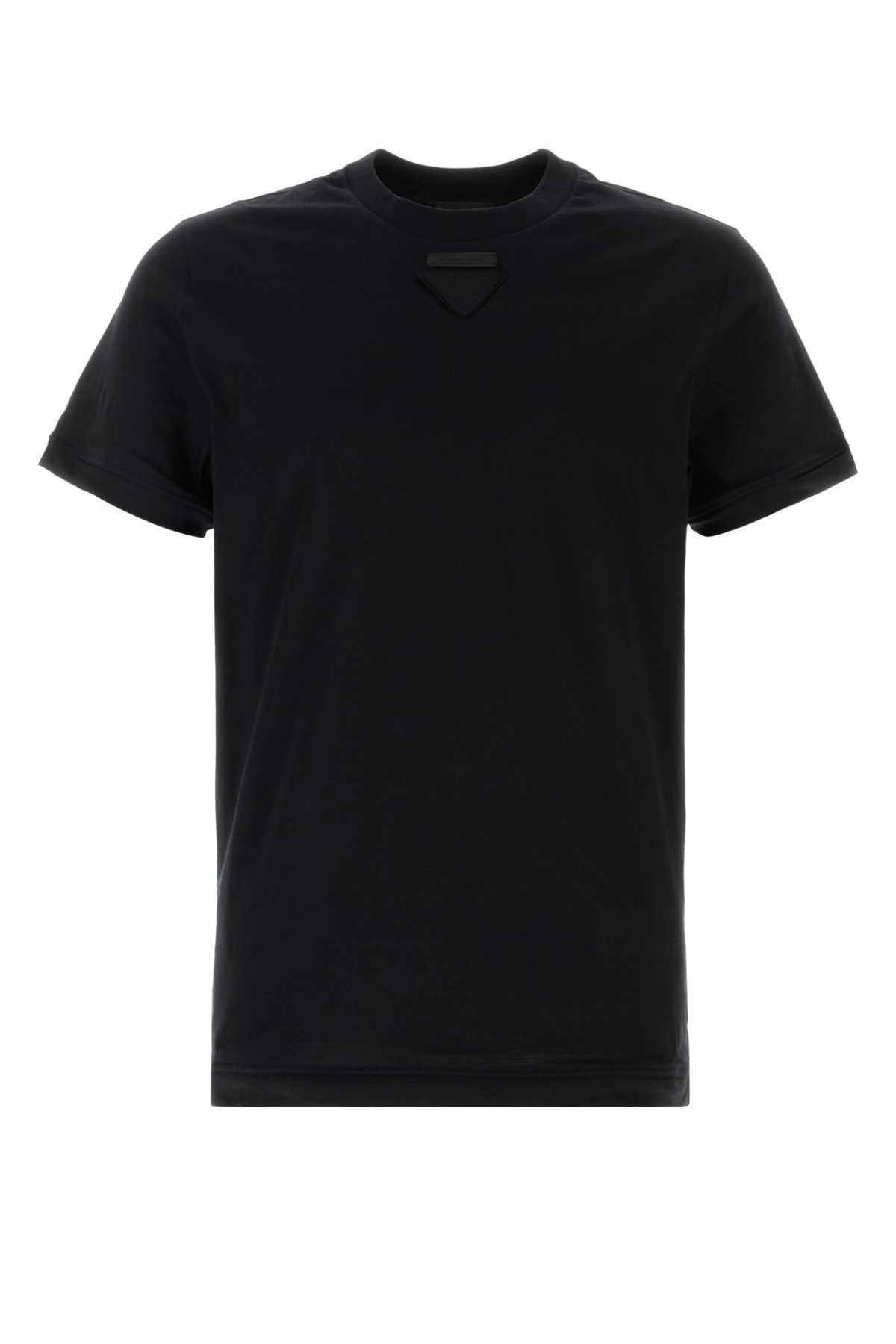 Prada Men Black Cotton T-Shirt PRADA