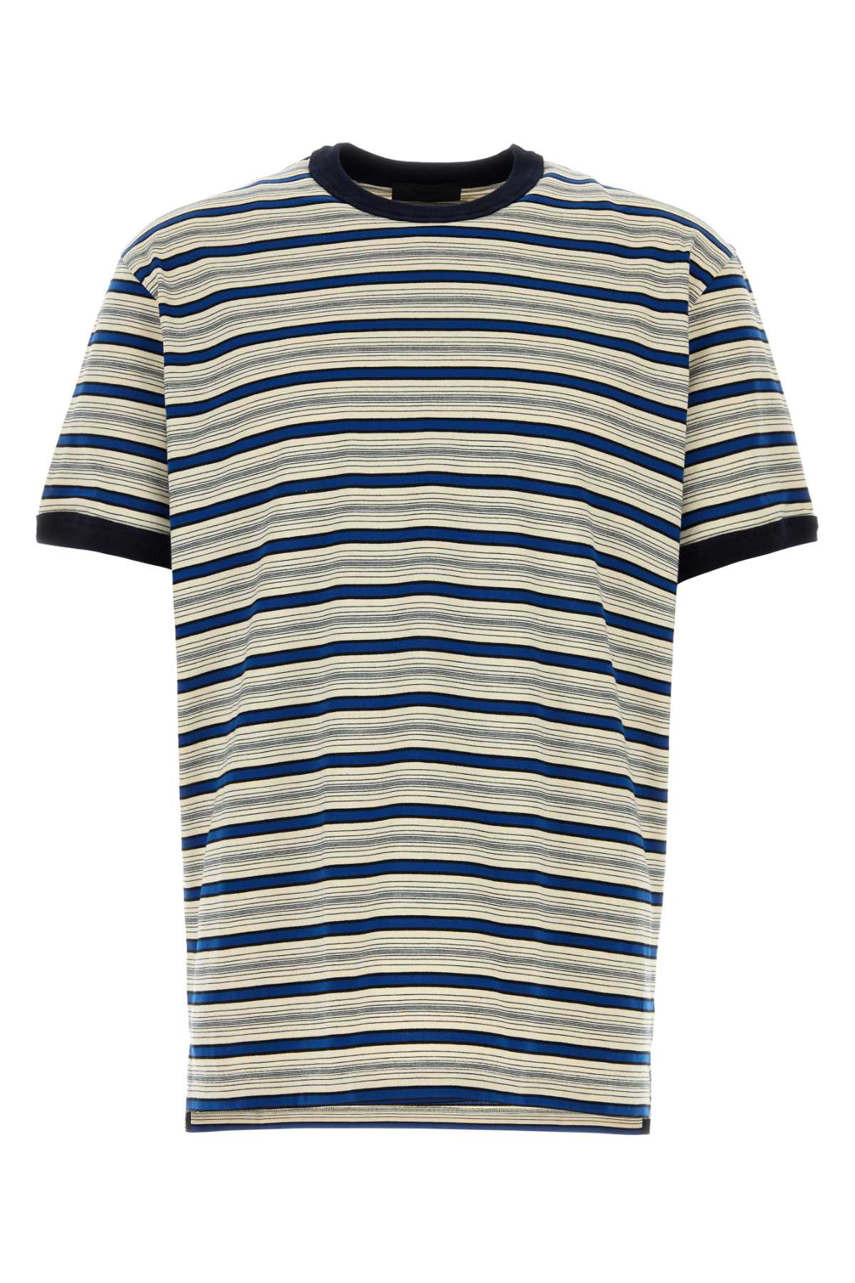 Prada Men Embroidered Cotton T-Shirt PRADA