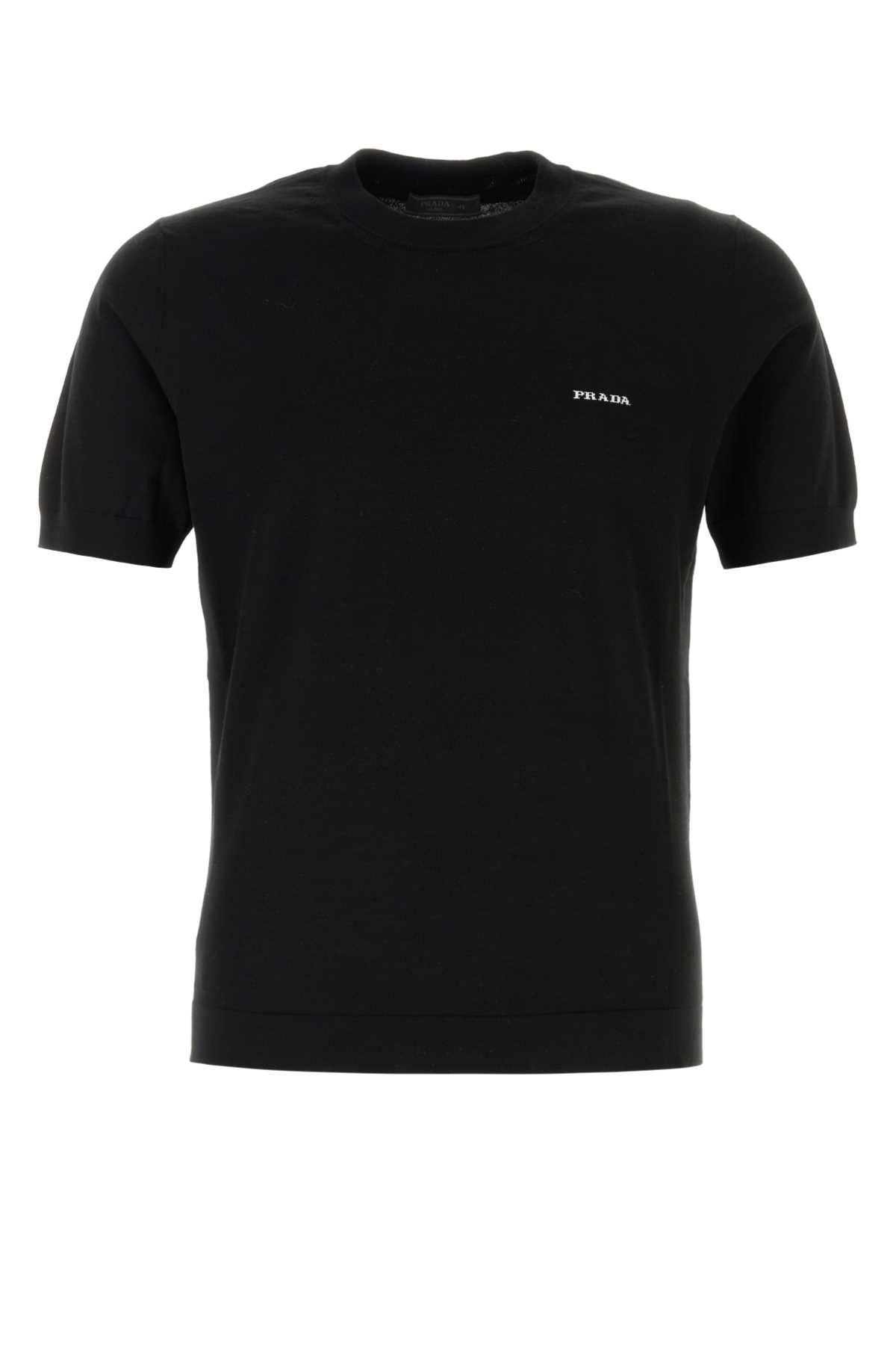Prada Men Black Cotton Sweater PRADA