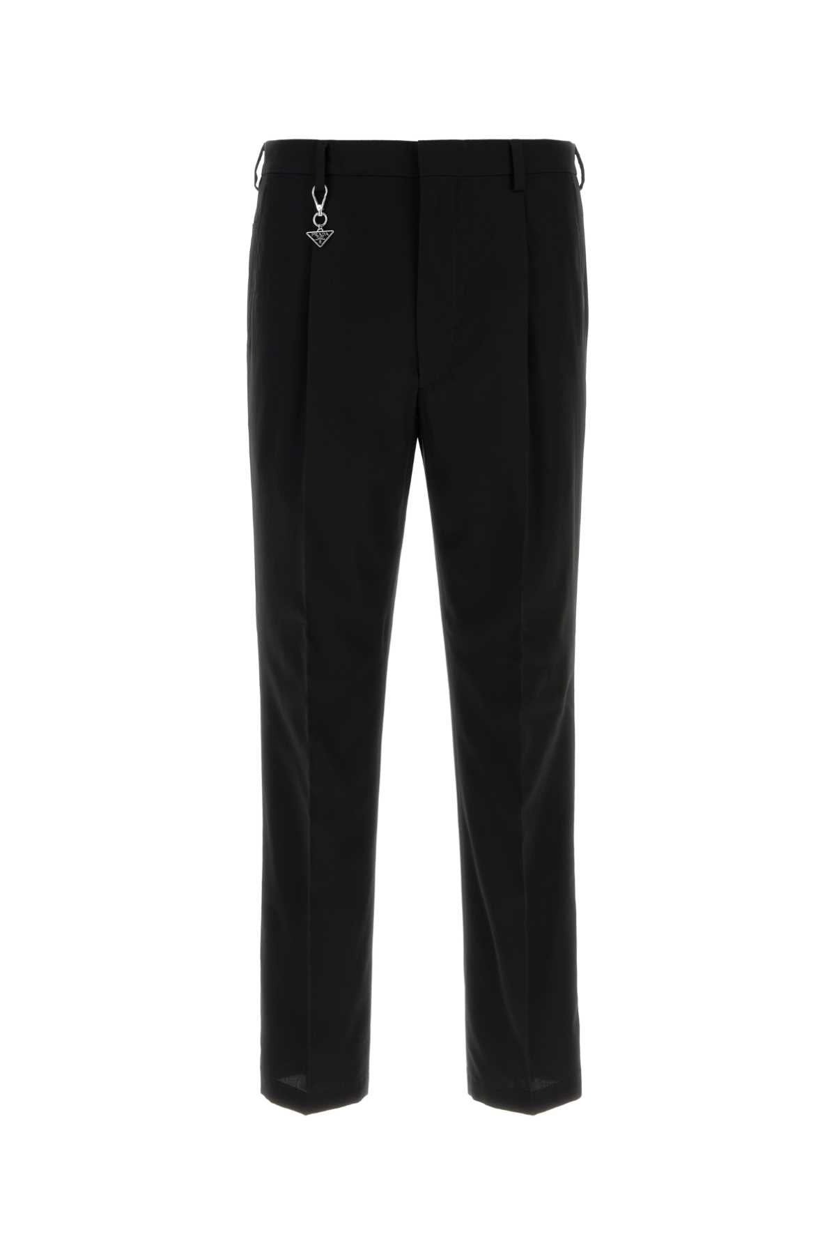 Prada Men Black Cotton Pant PRADA