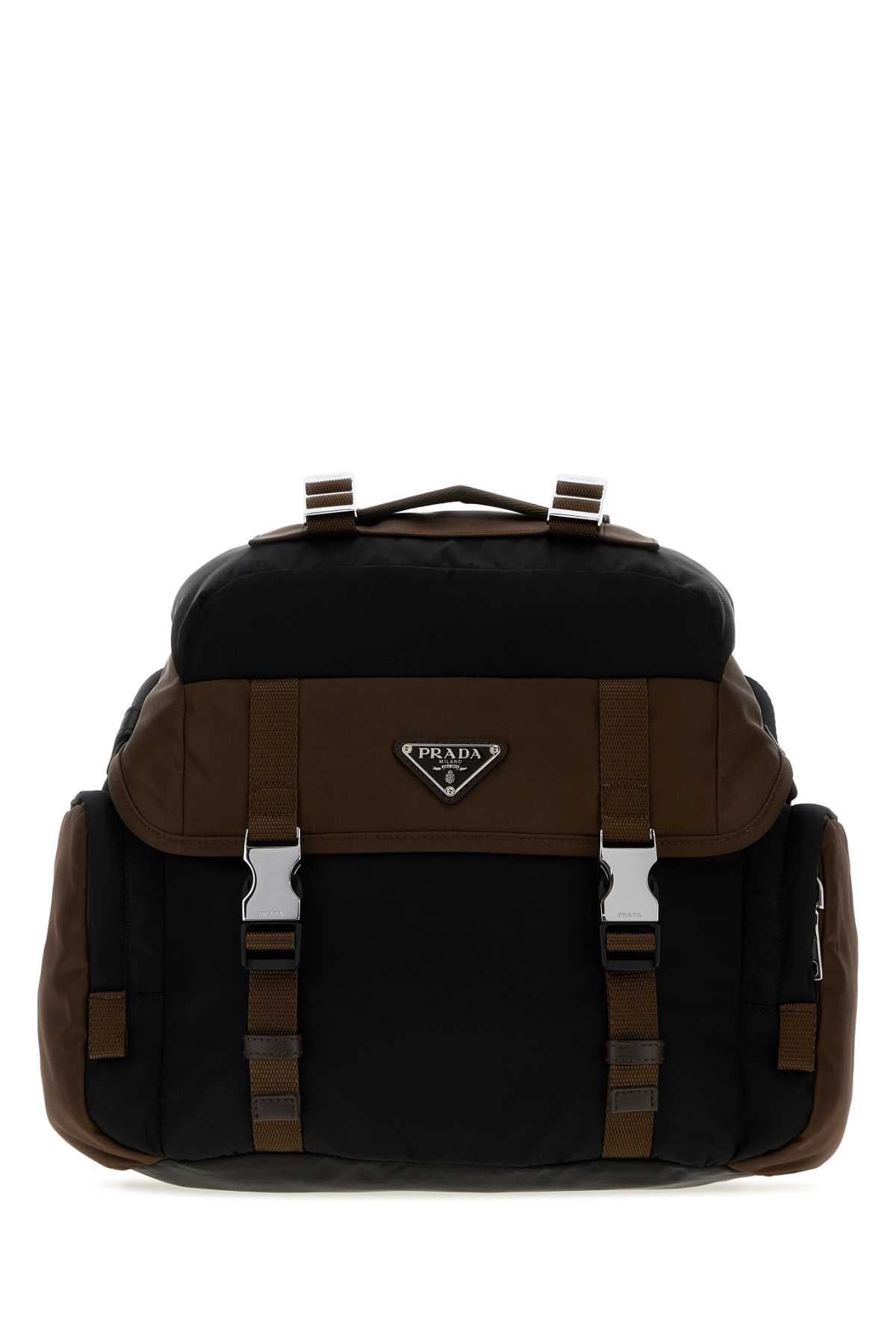 Prada Men Two-Tone Re-Nylon Crossbody Bag PRADA