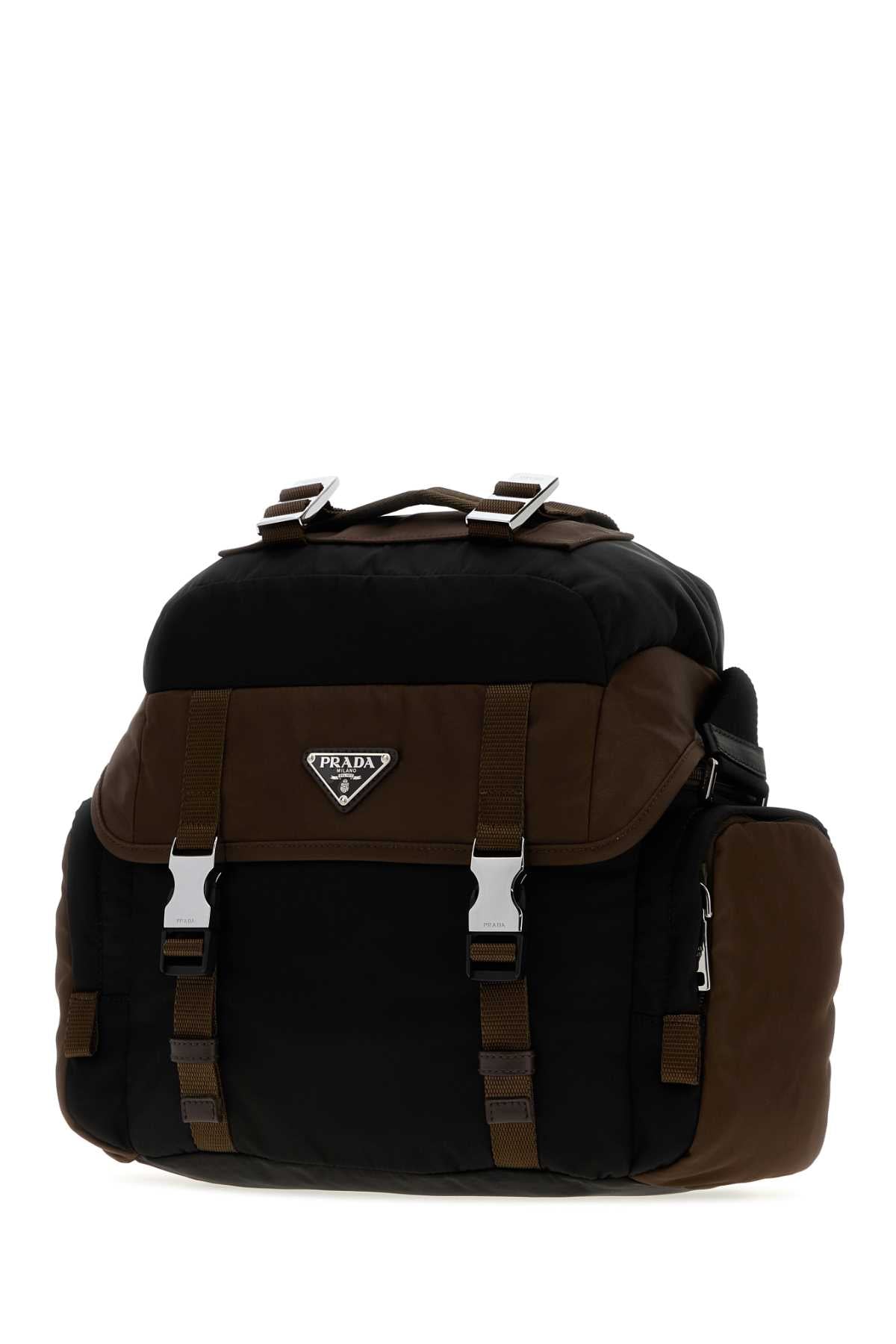 Prada Men Two-Tone Re-Nylon Crossbody Bag PRADA