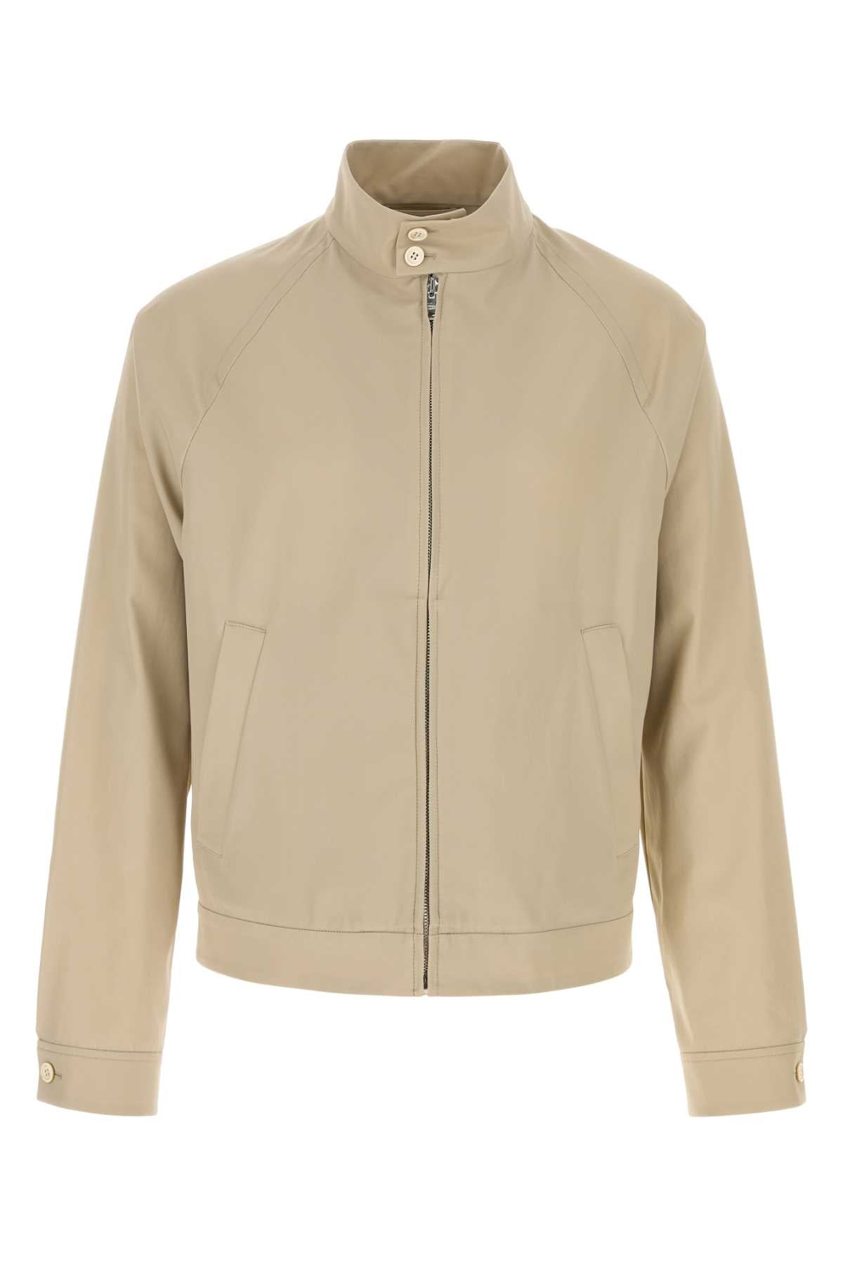 Prada Men Sand Cotton Jacket PRADA