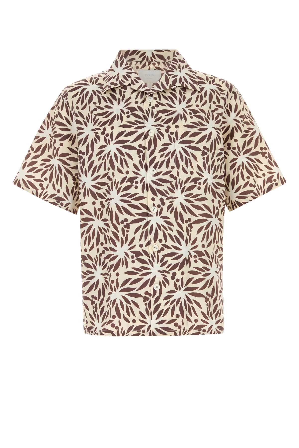 Prada Men Printed Cotton Blend Shirt PRADA
