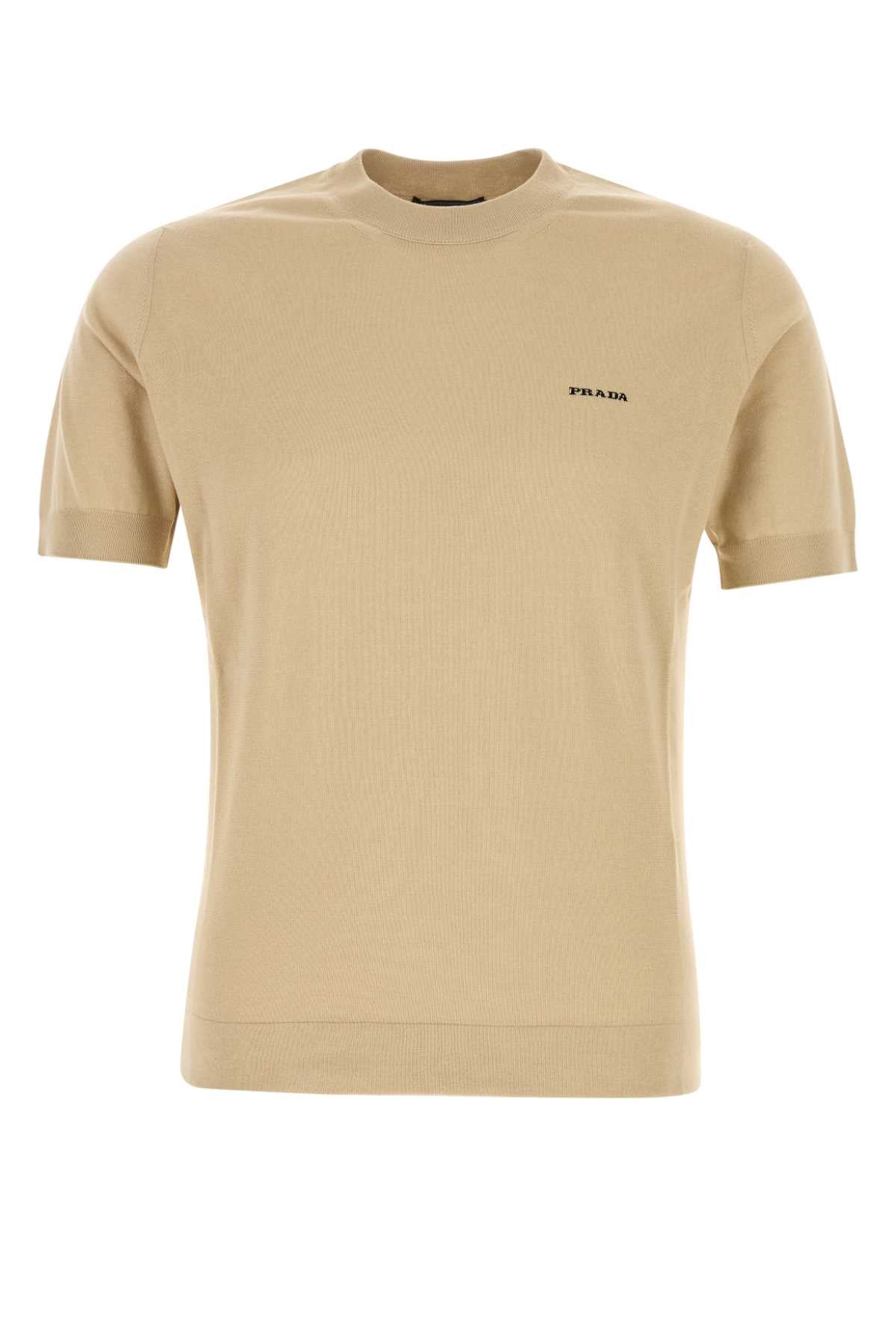Prada Men Beige Cotton Sweater PRADA