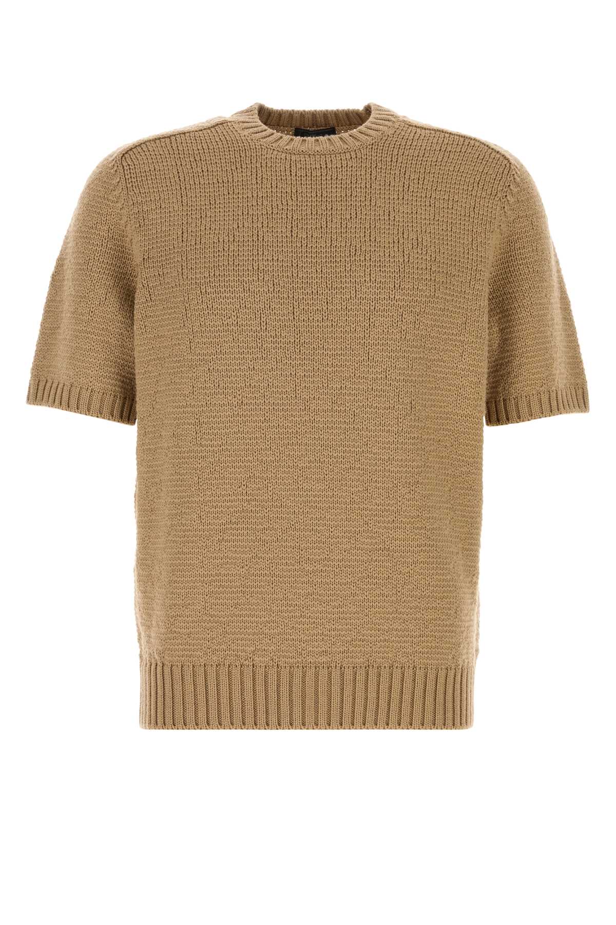 Prada Men Camel Wool Sweater PRADA